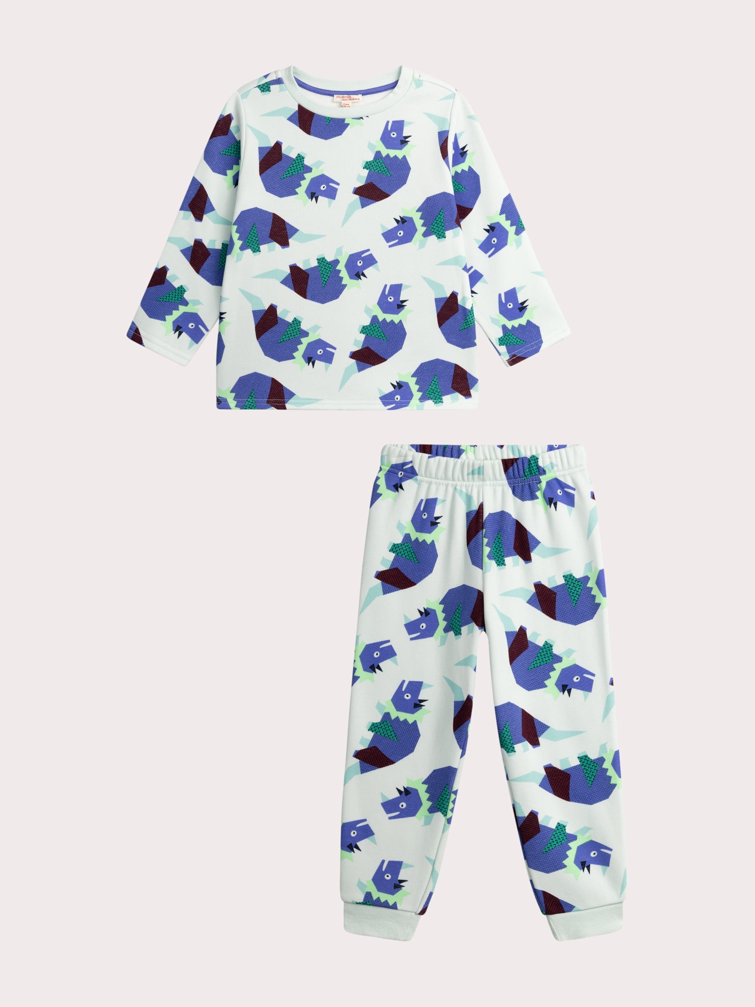 Pyjama Imprimé En Molleton Fourré Pour - Garçon - Du Pareil Au Même