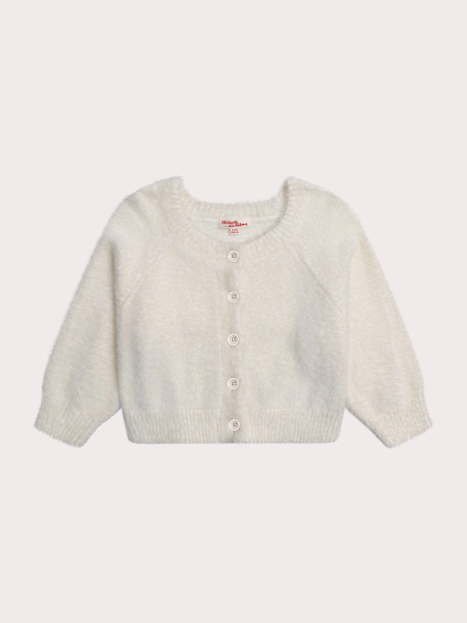 Cardigan Écru En Maille Plume - 6 ans - Fille - Du Pareil Au Même