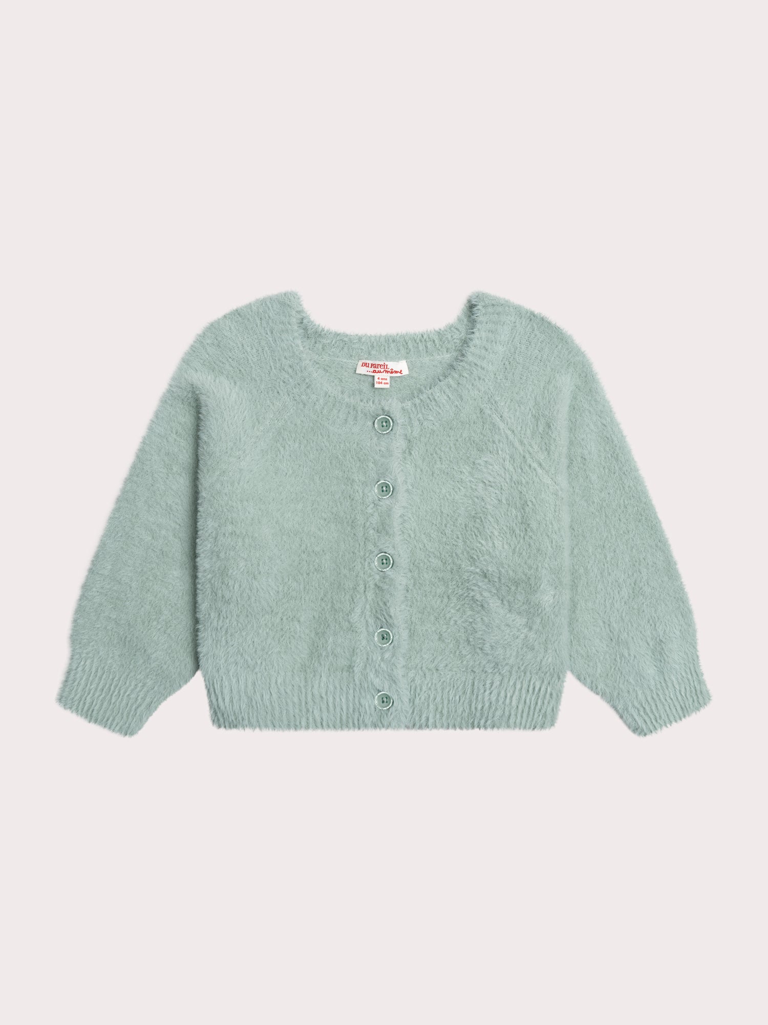 Cardigan Vert D'eau En Maille Plume - 5 ans - Fille - Du Pareil Au Même