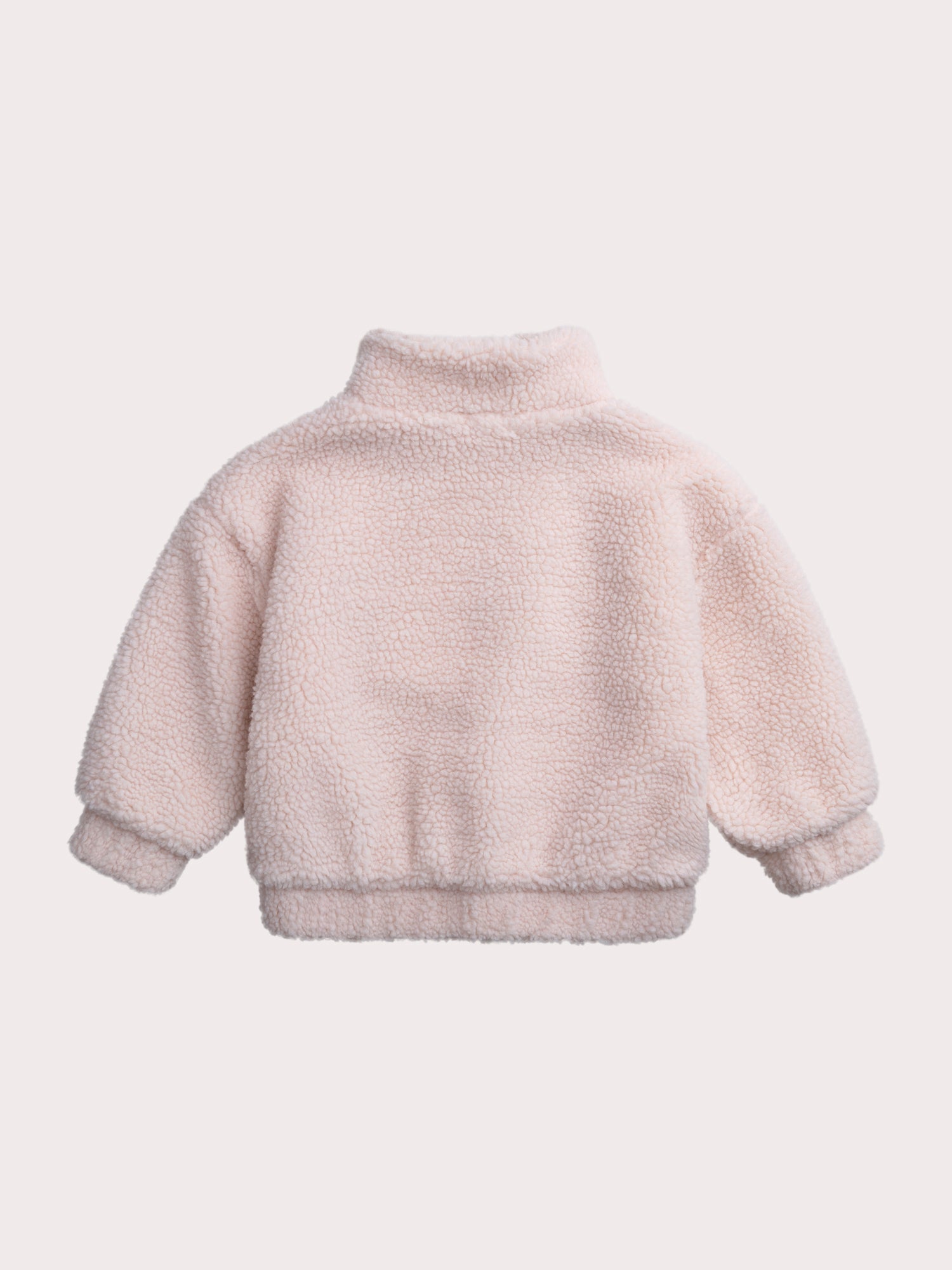 Veste effet mouton avec poche léopard