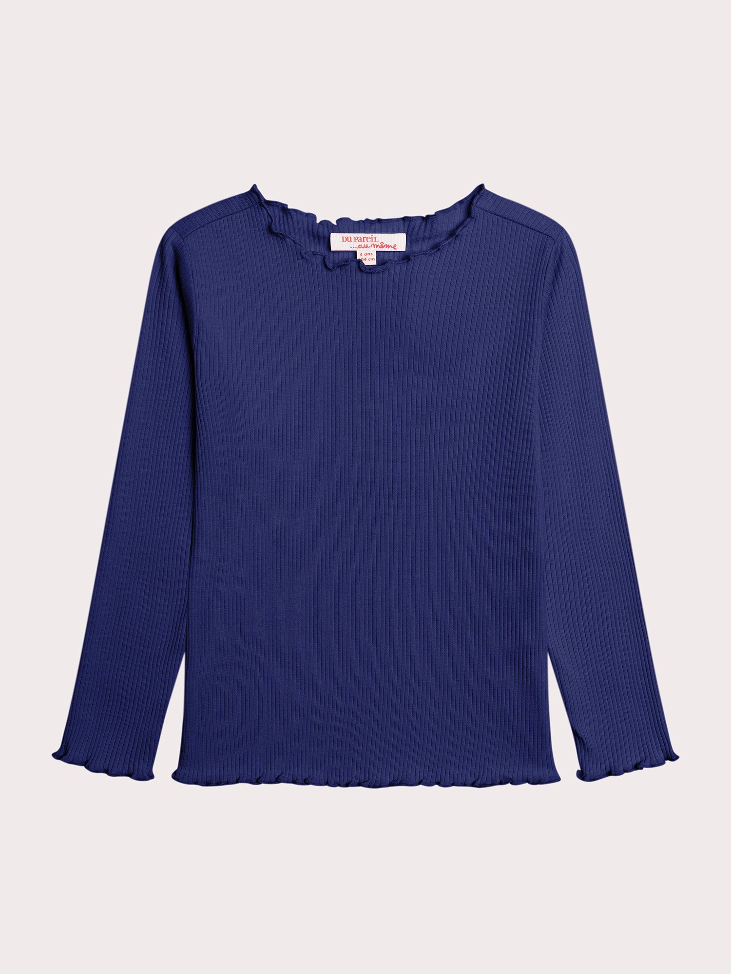 Haut Bleu Indigo En Côte - 6 ans - Fille - Du Pareil Au Même