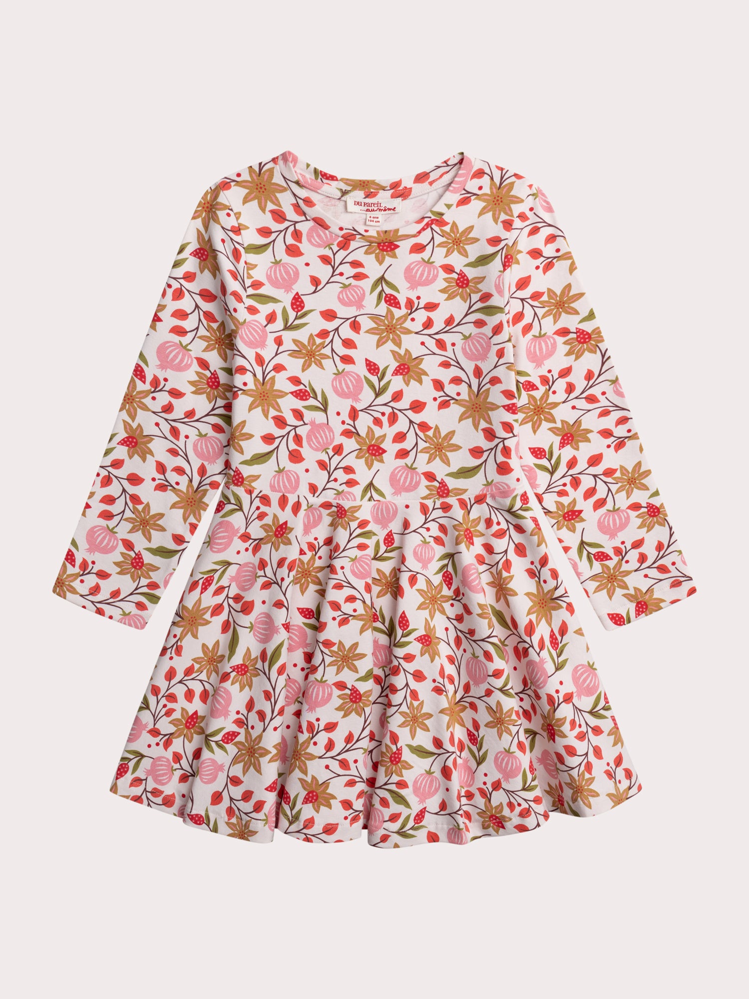 Robe Patineuse Manches Longues Imprimée - 12 ans - Fille - Du Pareil Au Même