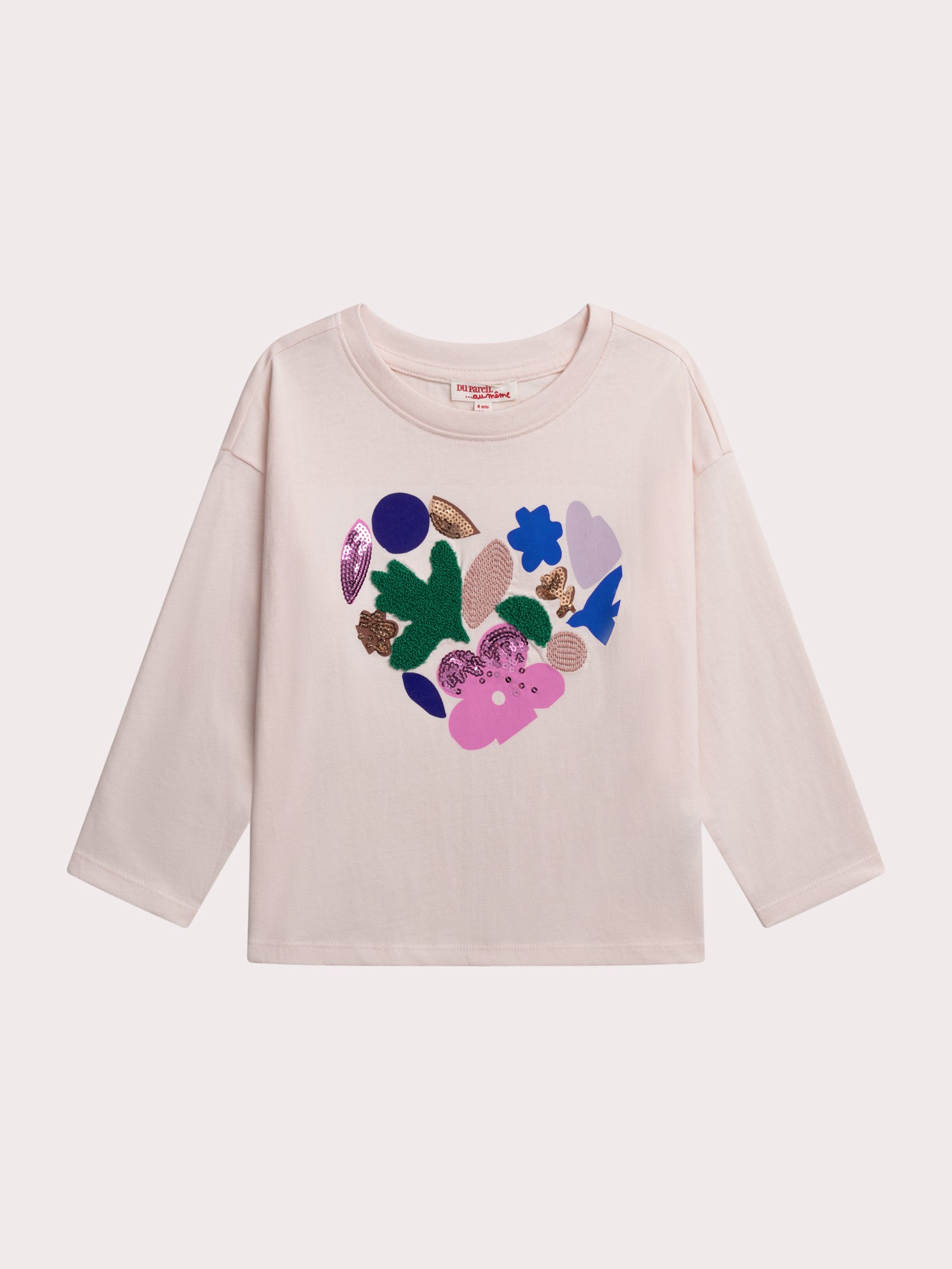 T-shirt Beige Animation Floral - Fille - Du Pareil Au Même