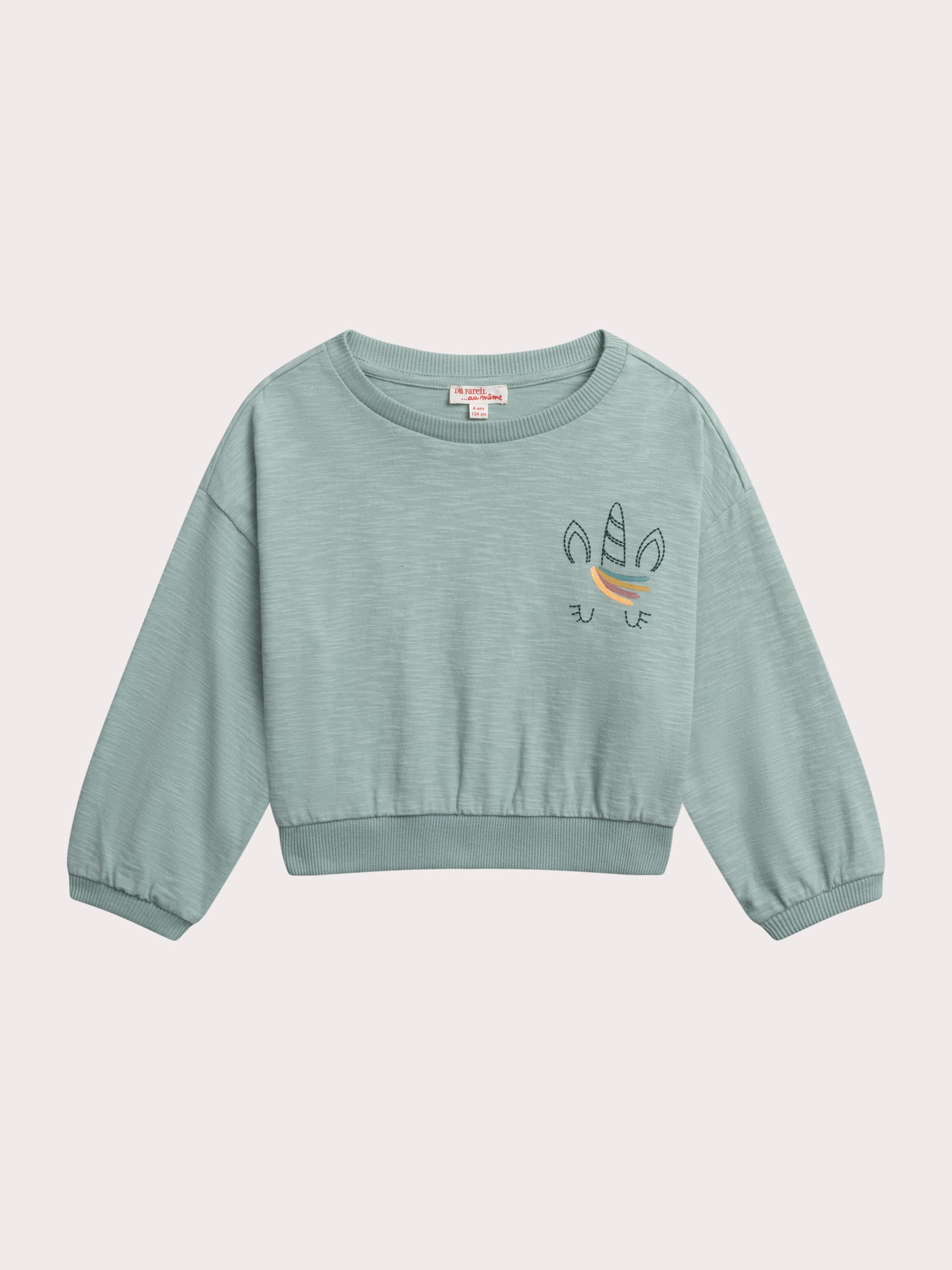 T-shirt Épais Manches Longues Avec Animation Licorne - 10 ans - Fille - Du Pareil Au Même
