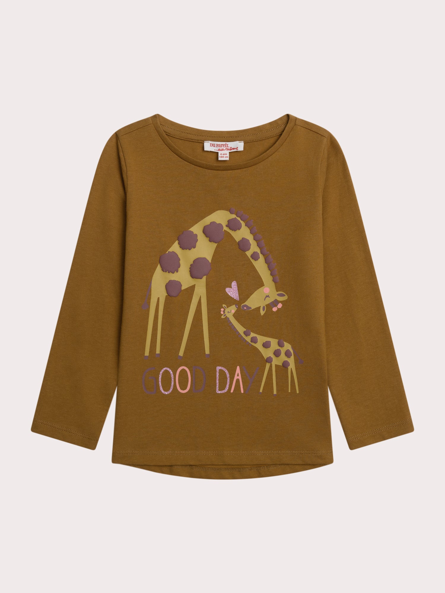 T-shirt Jaune Animation Girafe - 6 ans - Fille - Du Pareil Au Même