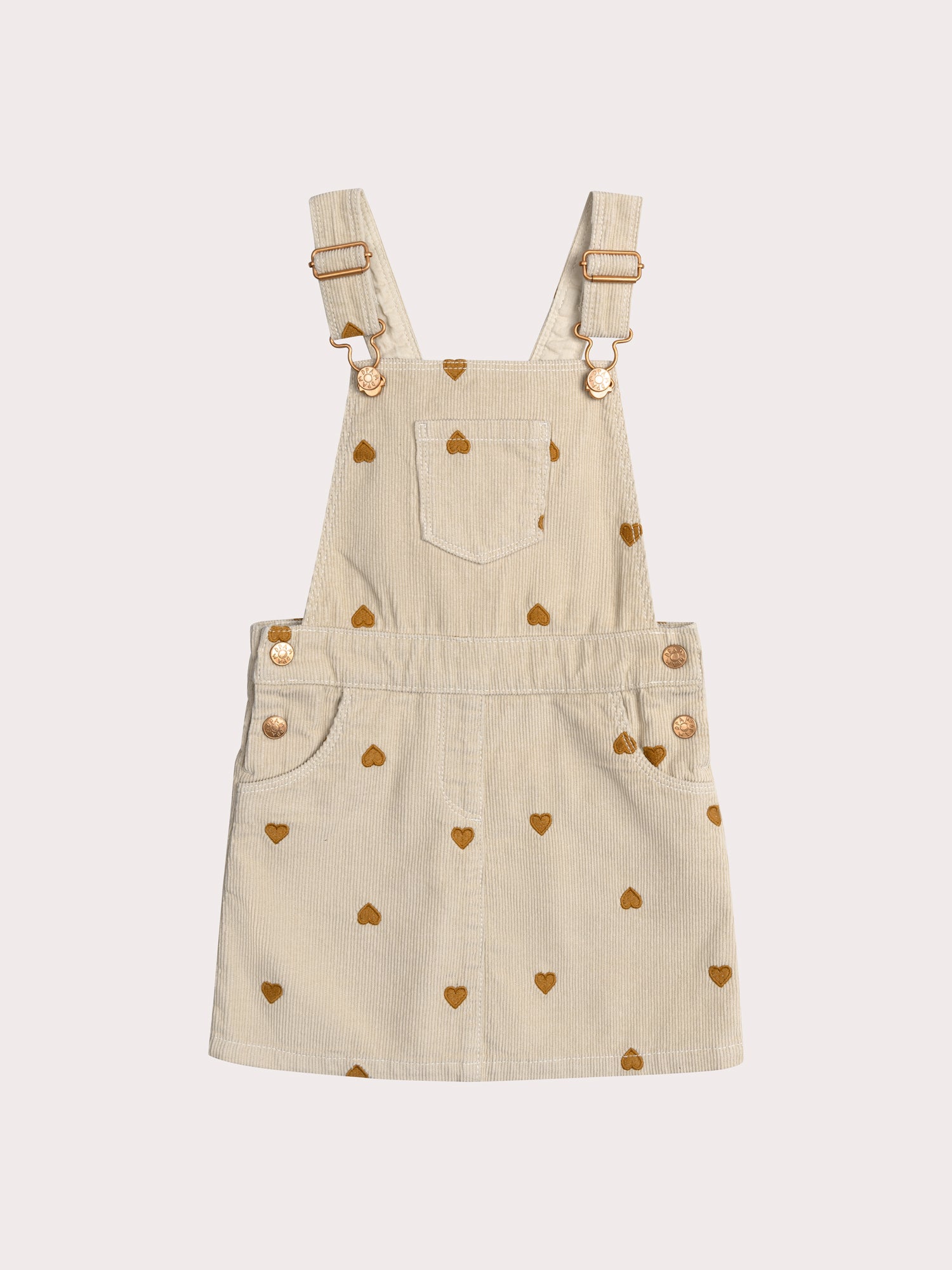 Robe Salopette En Velours Milleraies Imprimée Cœur - 3 ans - Fille - Du Pareil Au Même
