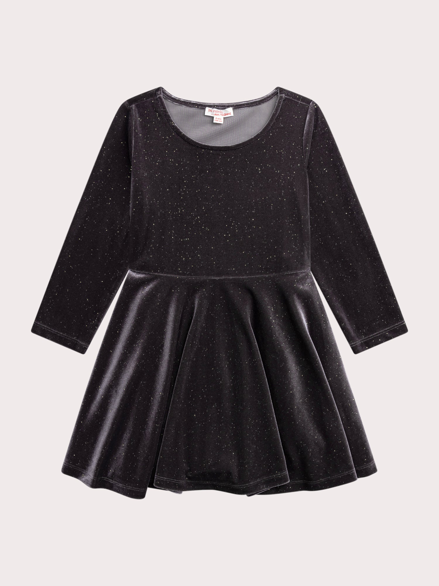 Robe En Velours Lisse Pailleté - 12 ans - Fille - Du Pareil Au Même