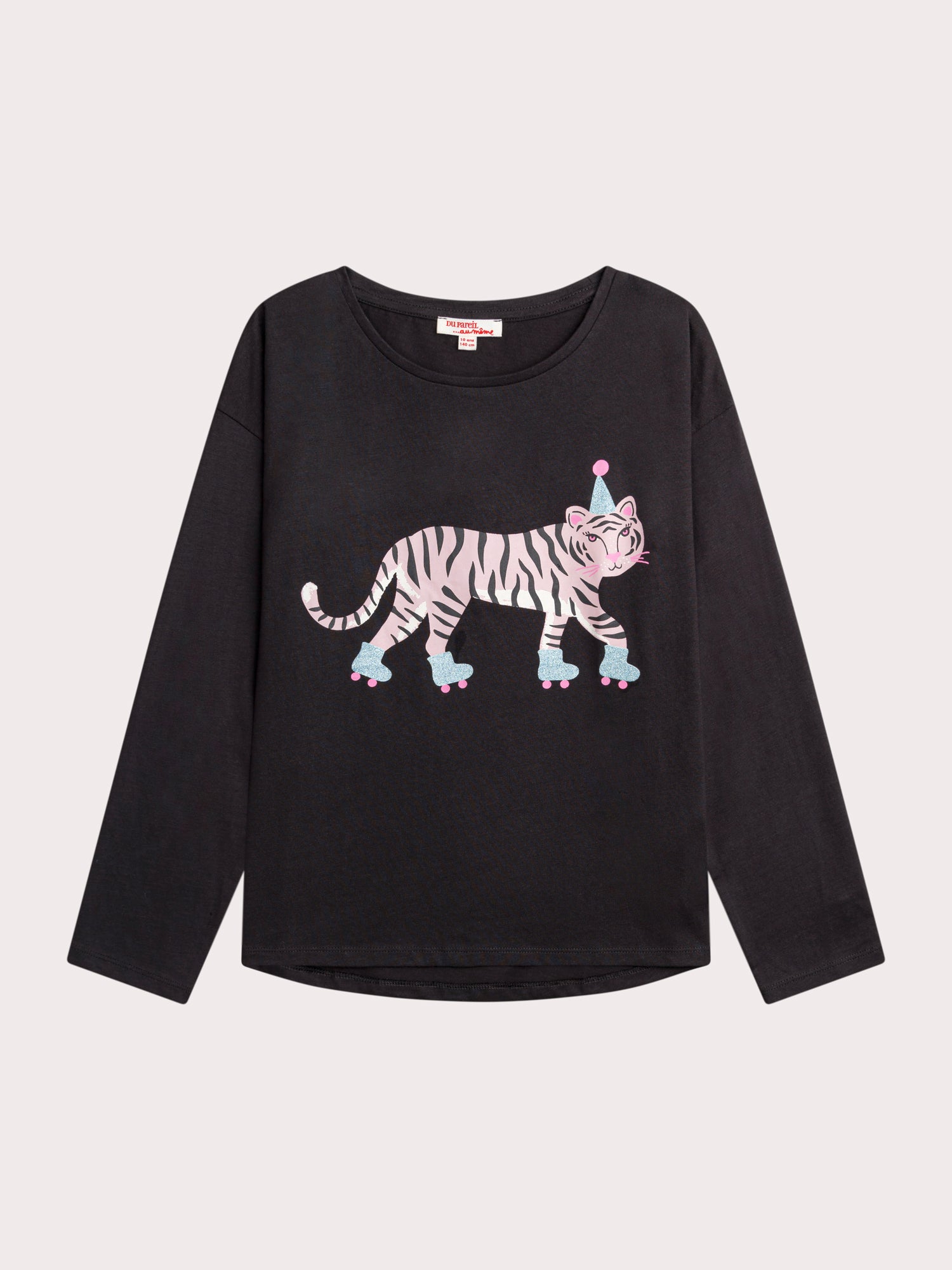 T-shirt À Manches Longues Animation Tigre - 10 ans - Fille - Du Pareil Au Même
