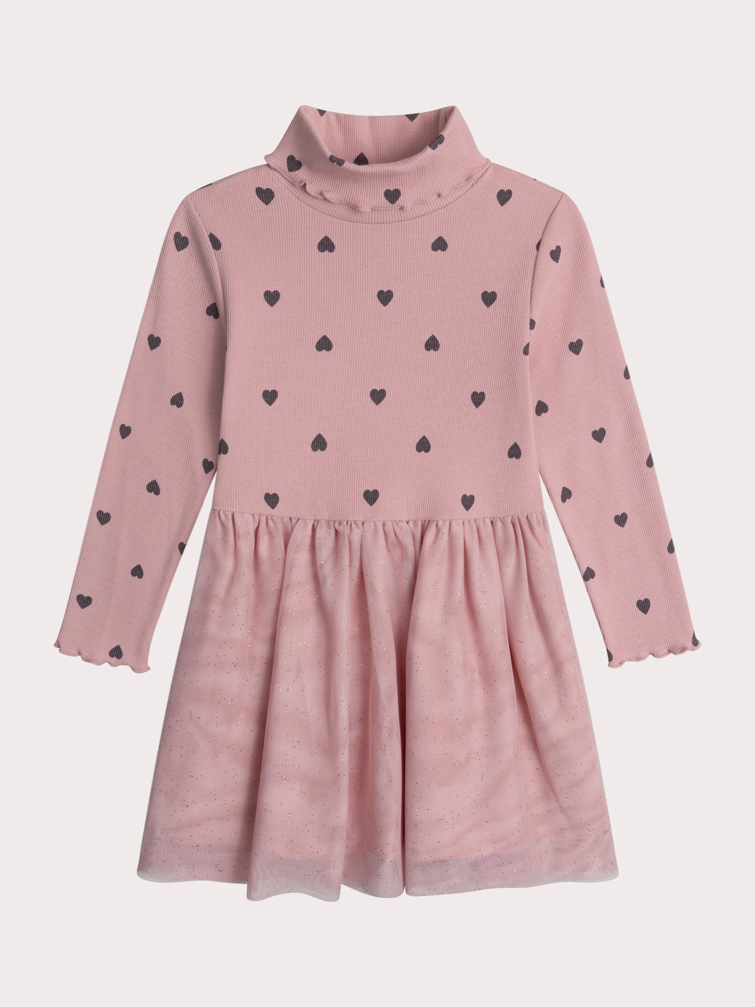 Robe Rose Bi-matière Imprimé Cœurs - 12 ans - Fille - Du Pareil Au Même