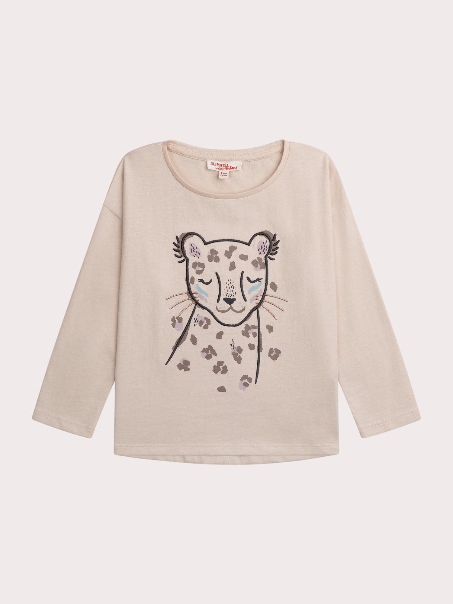 T-shirt À Manches Longues Animation Panthère - 3 ans - Fille - Du Pareil Au Même