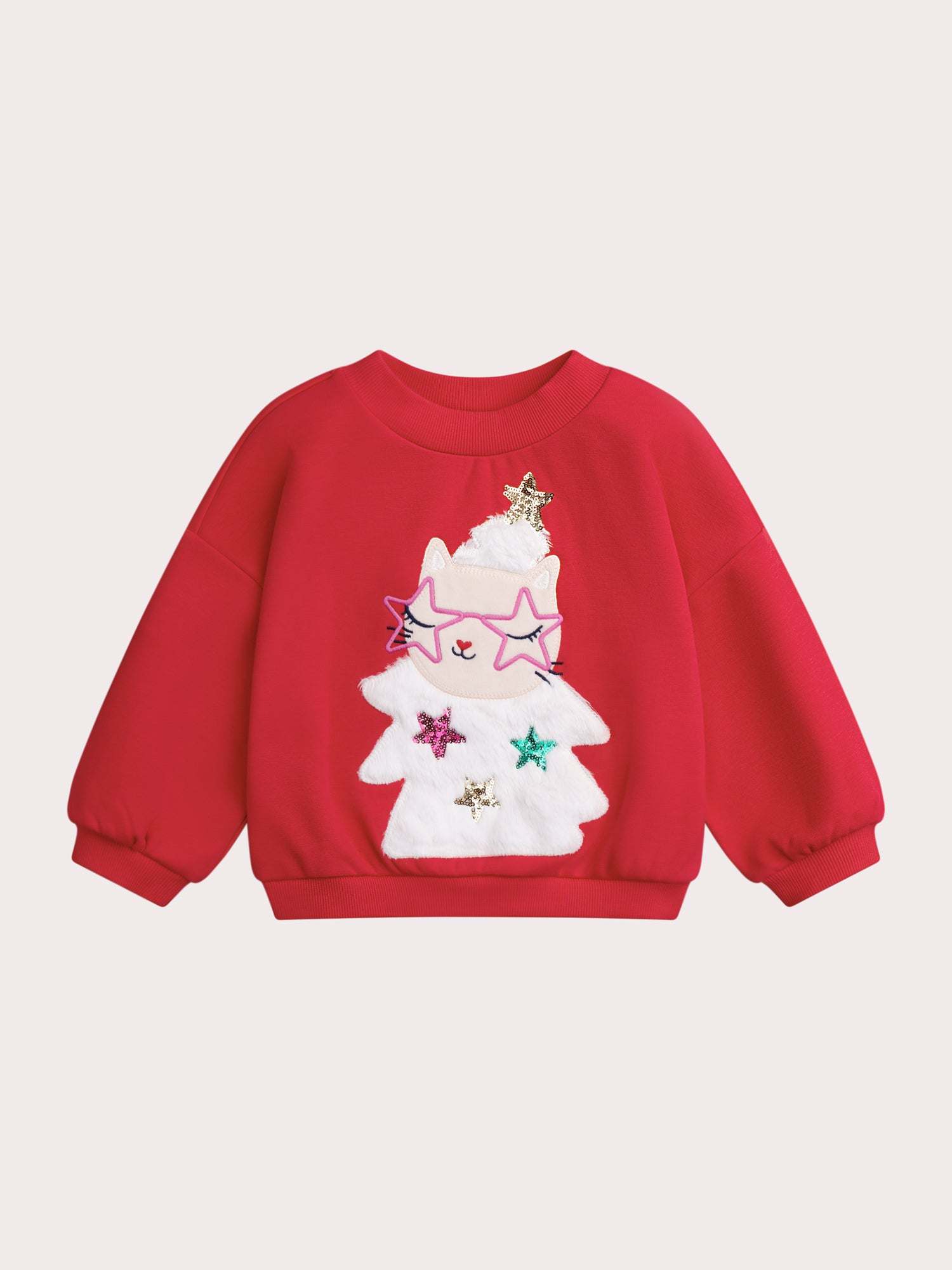 Sweat Rouge De Noël - 6 ans - Fille - Du Pareil Au Même