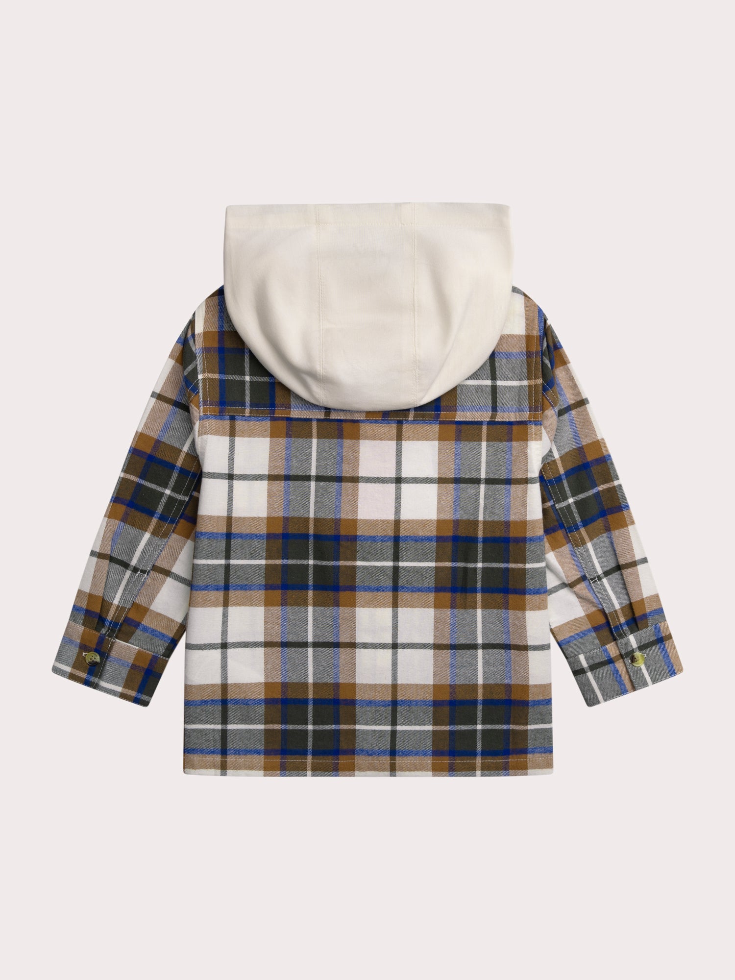 Chemise en flanelle à carreaux avec capuche