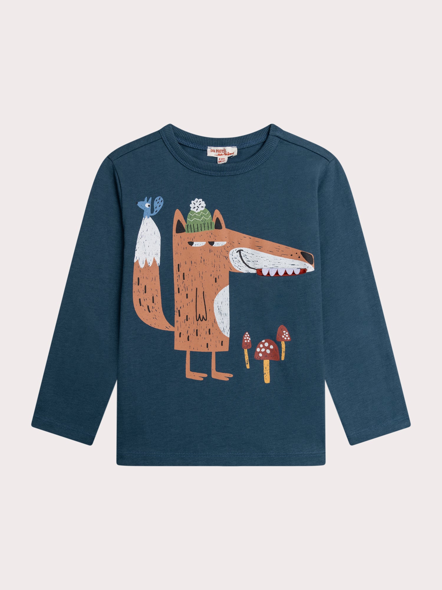 T-shirt Épais Manches Longues Avec Impression Renard - 3 ans - Garçon - Du Pareil Au Même