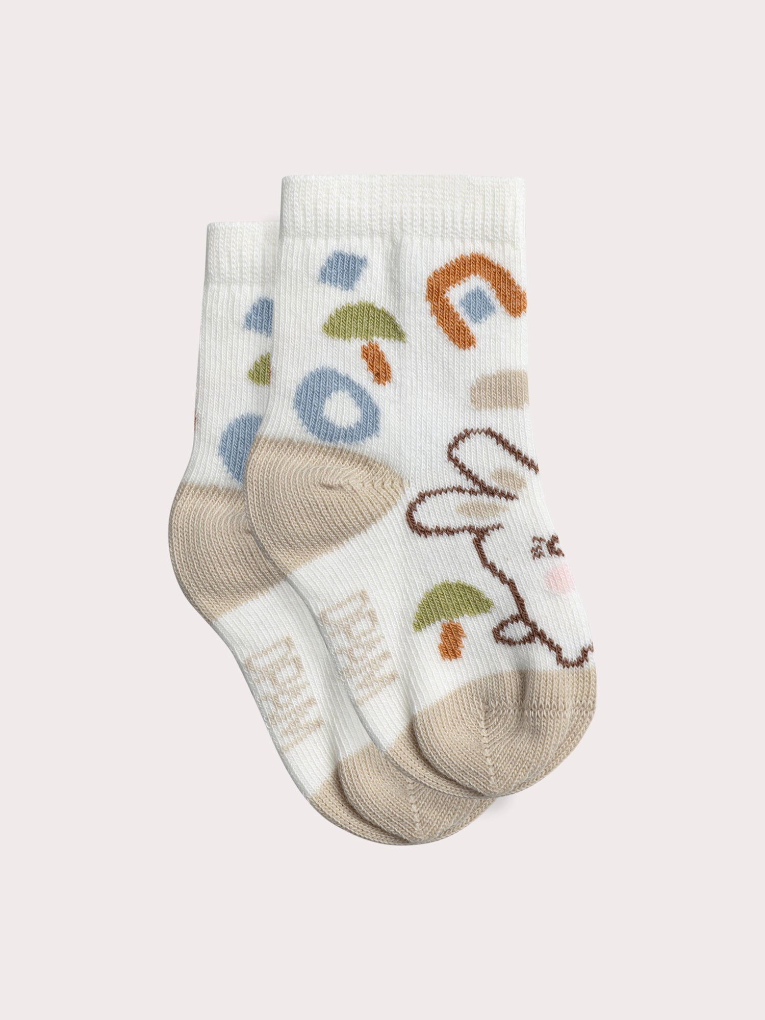 Chaussettes Naissance Blanches Motif Lapin - 13/14 Mixte - Du Pareil Au Même