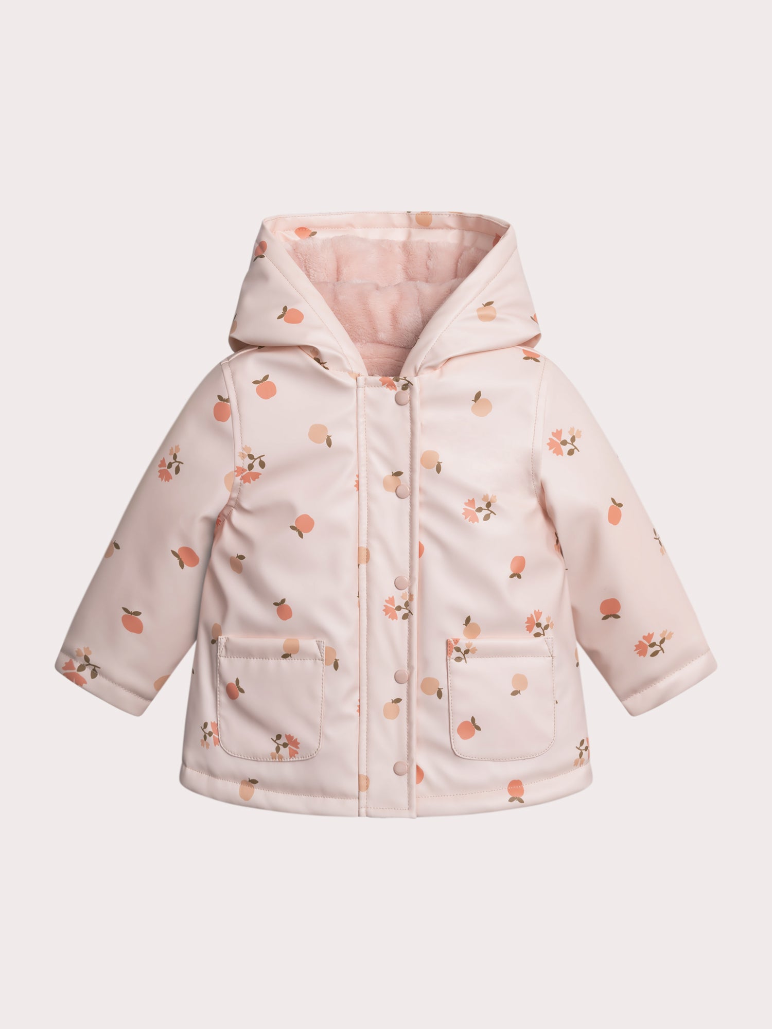 Impermeable pomme pour bébé fille