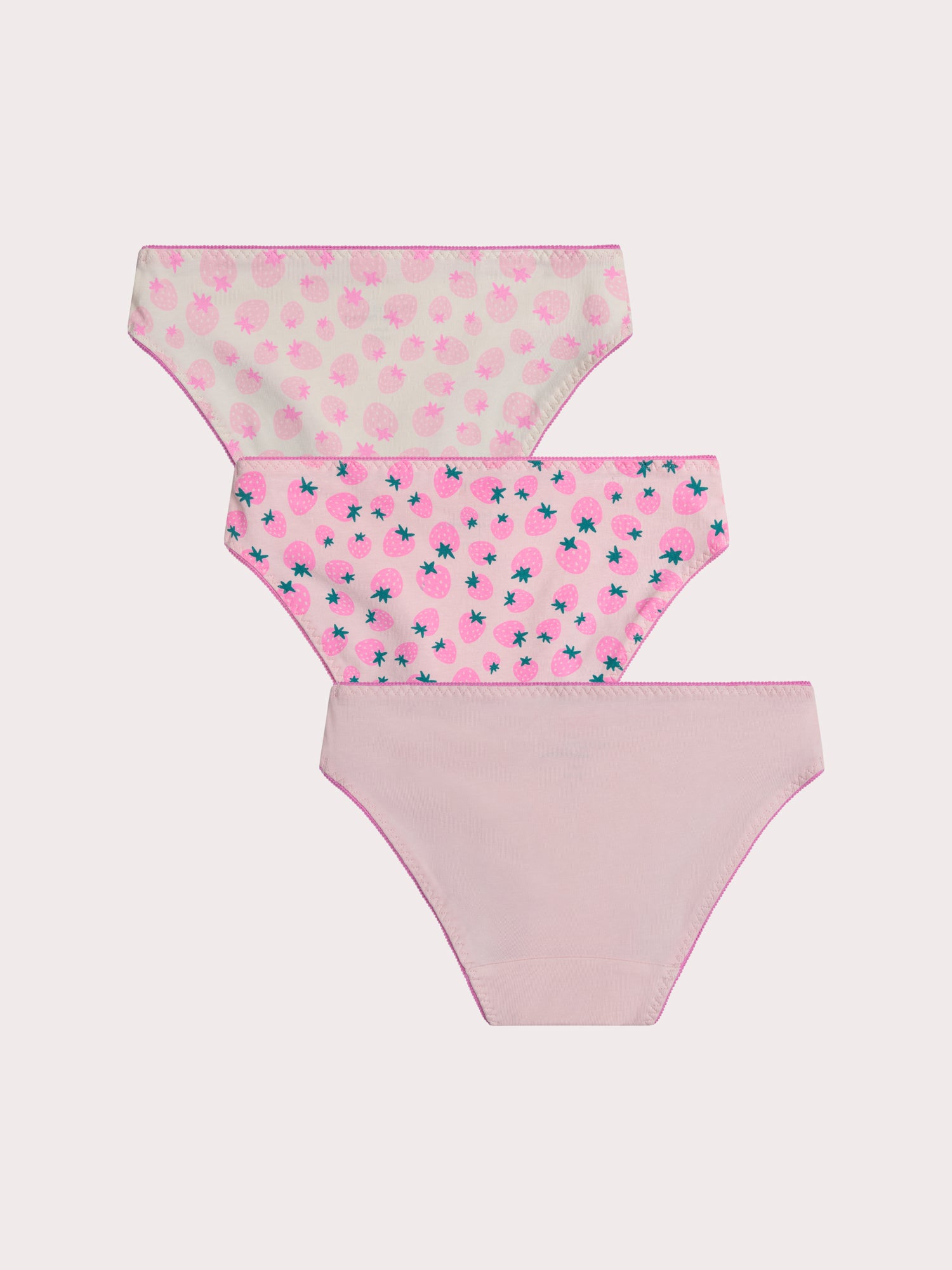 Lot de 3 culottes fraises pour enfant fille
