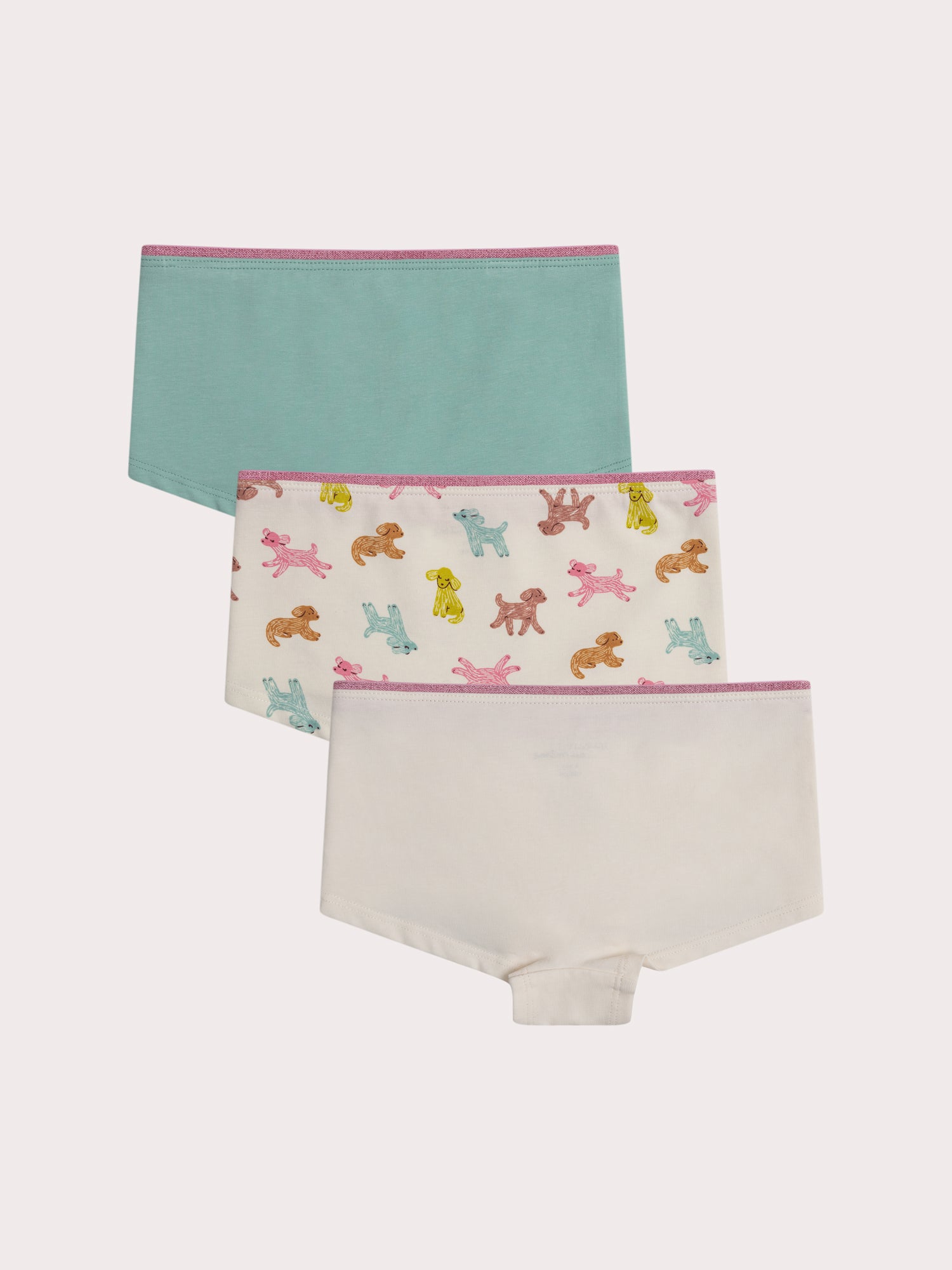 Lot de 3 shorty chiens  pour enfant fille