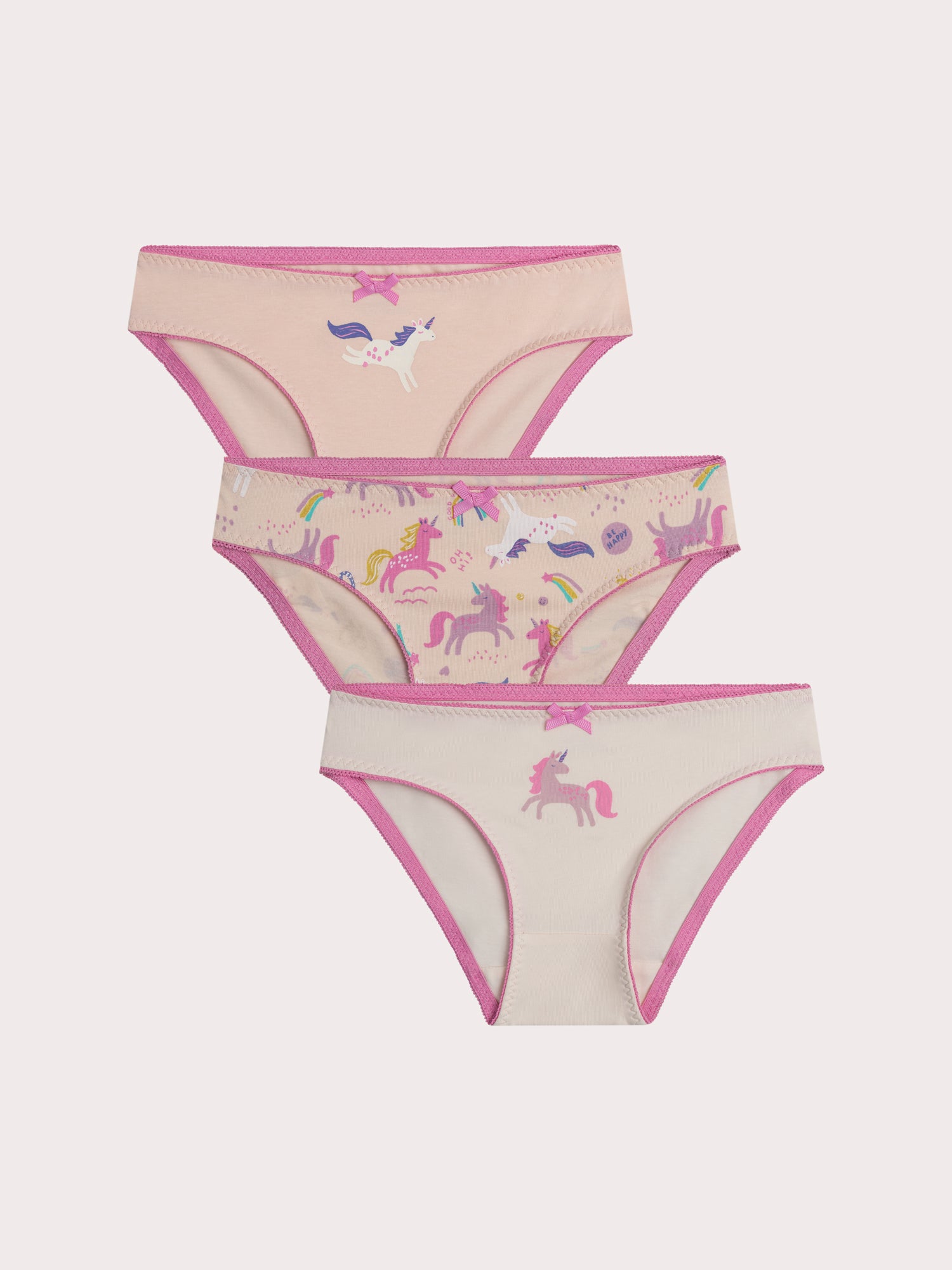 Lot de 3 culottes licornes pour enfant fille