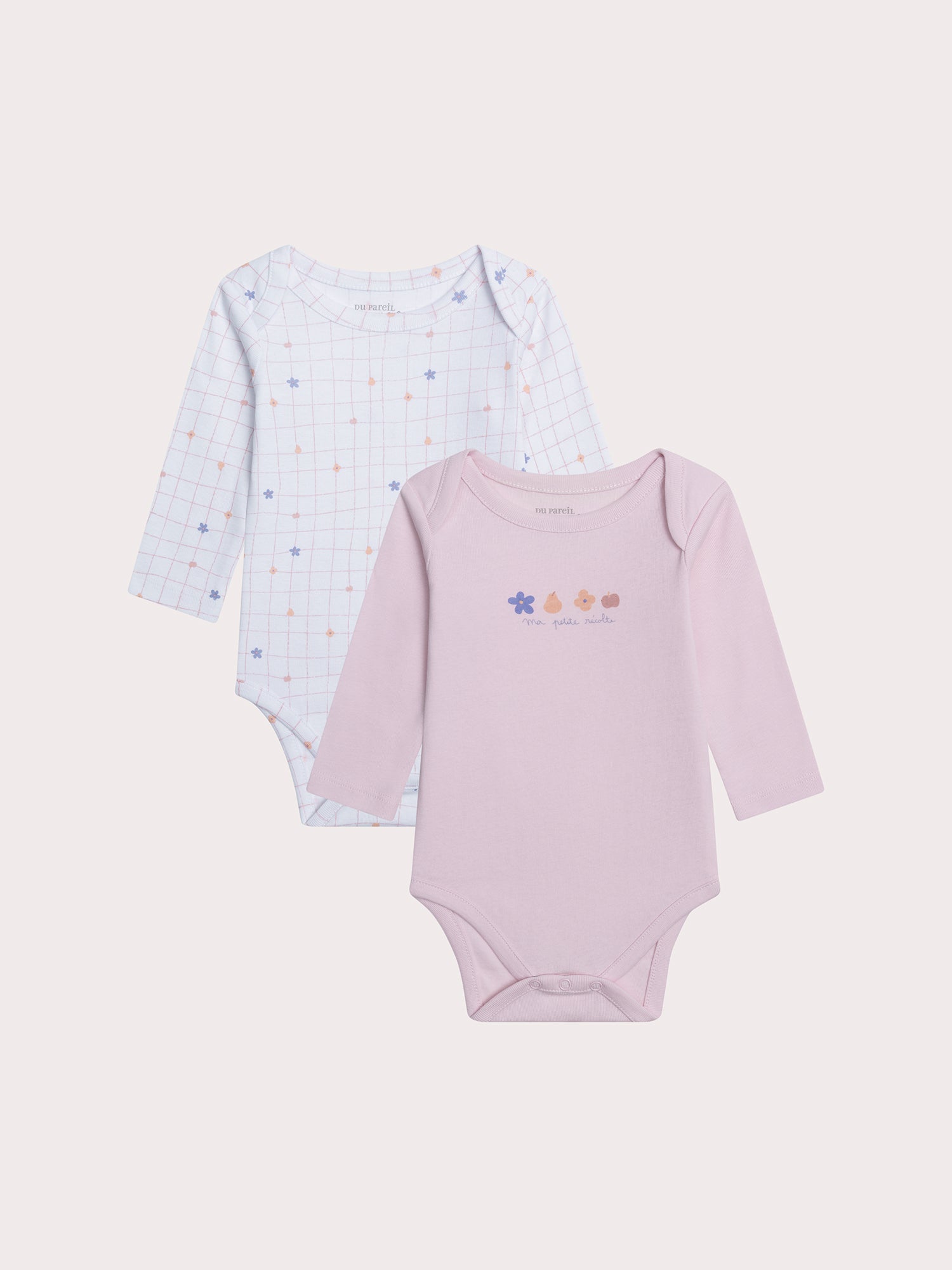Lot de 2 bodys fruits pour bébé fille