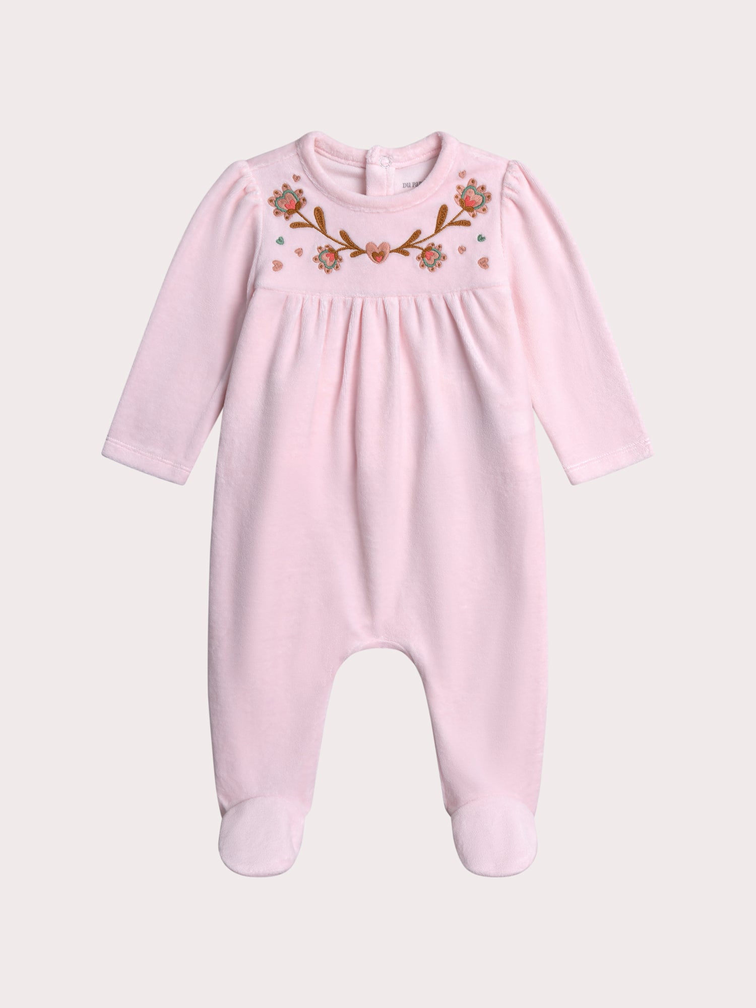 Grenouillère Rose Pale Pour pour Bébé - Fille - Du Pareil Au Même