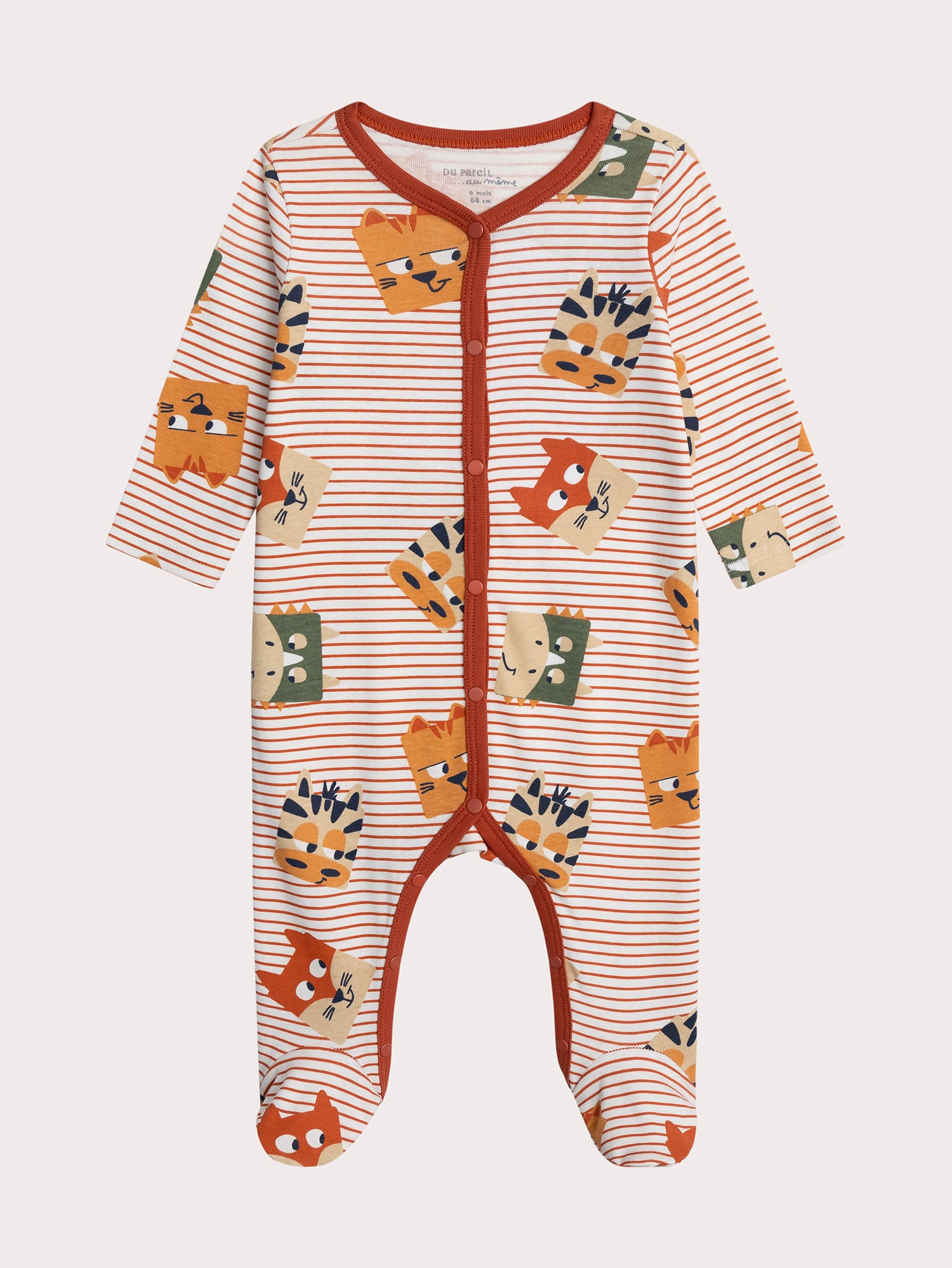 Grenouillère Animaux Pour pour Bébé - Garçon - Du Pareil Au Même