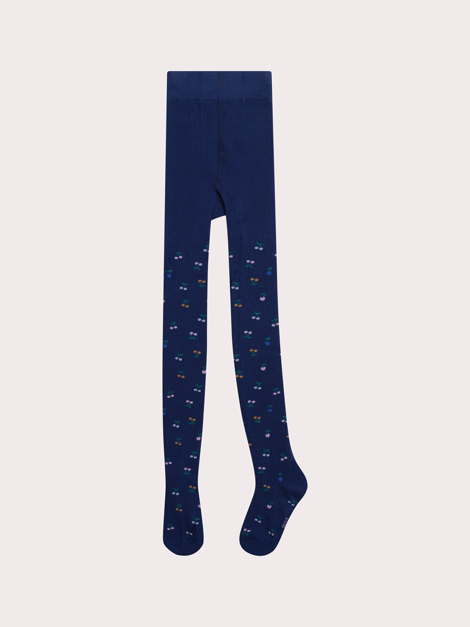 Collant Bleu À Motifs Cerises Pour - Fille - Du Pareil Au Même