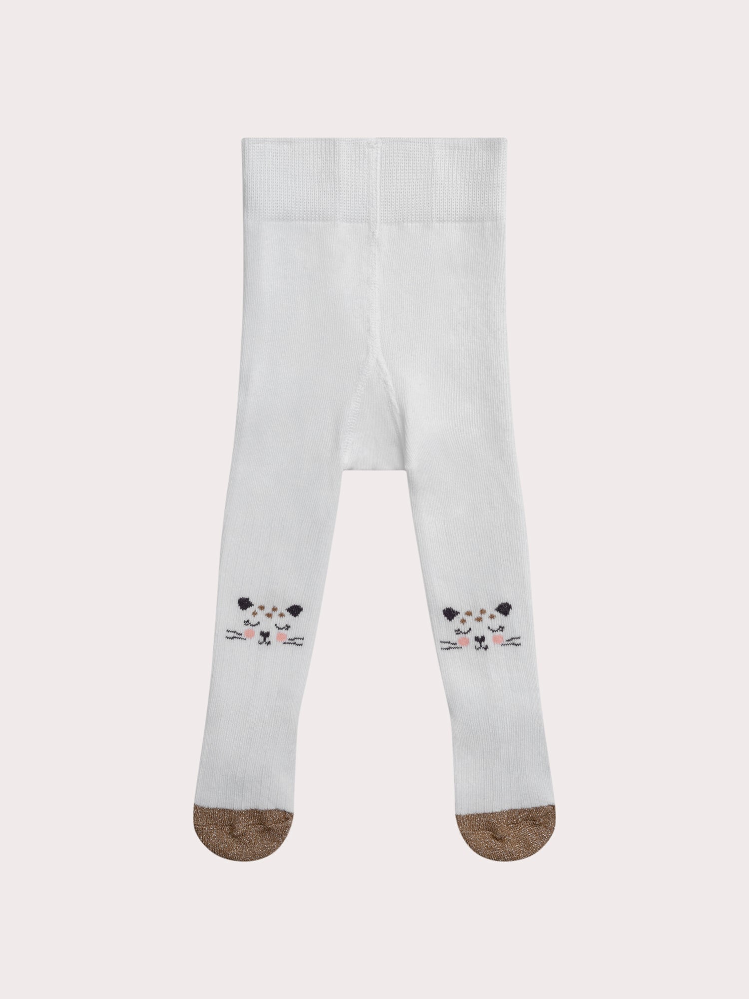 Collant Écru Motif Panthère Pour pour Bébé - Fille - Du Pareil Au Même