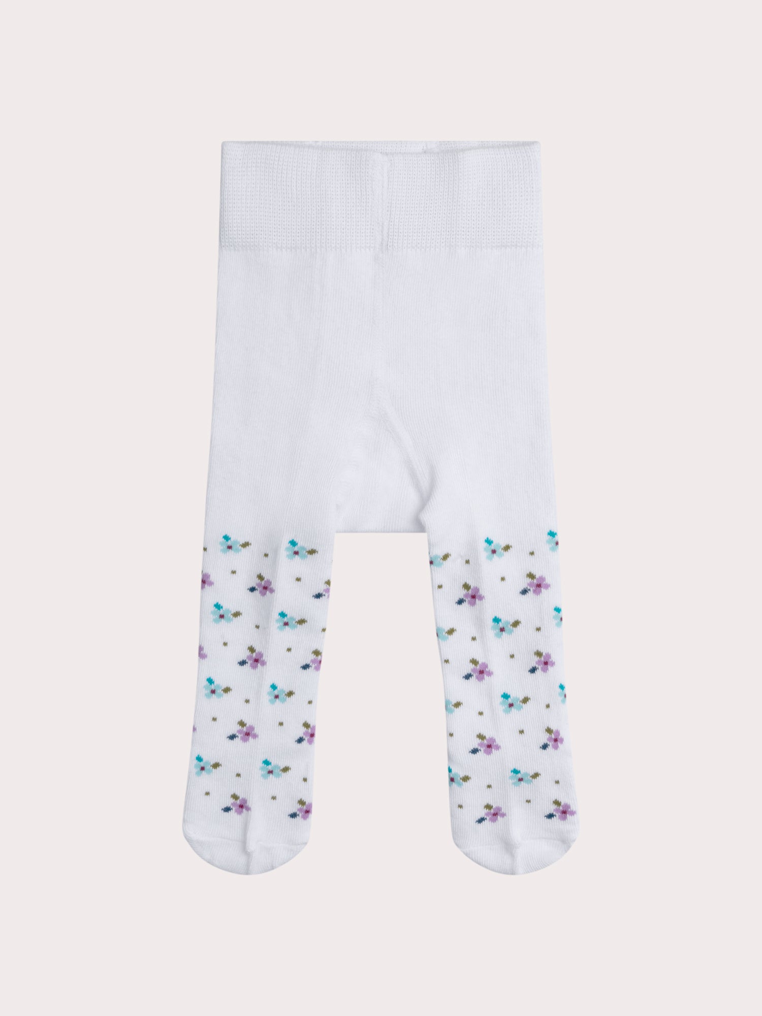 Collant Blanc À Motif Fleuri Pour pour Bébé - Fille - Du Pareil Au Même