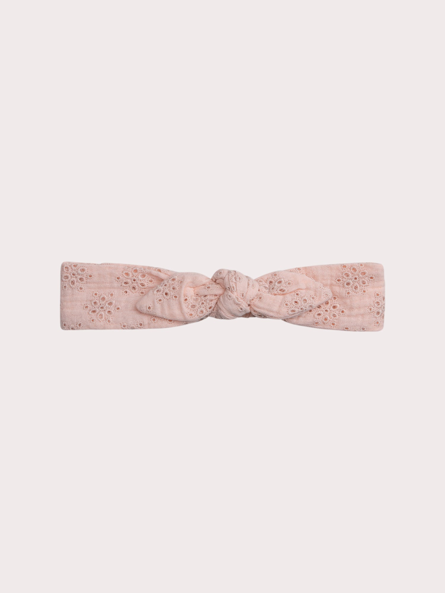 Bandeau brodé rose pour bébé fille