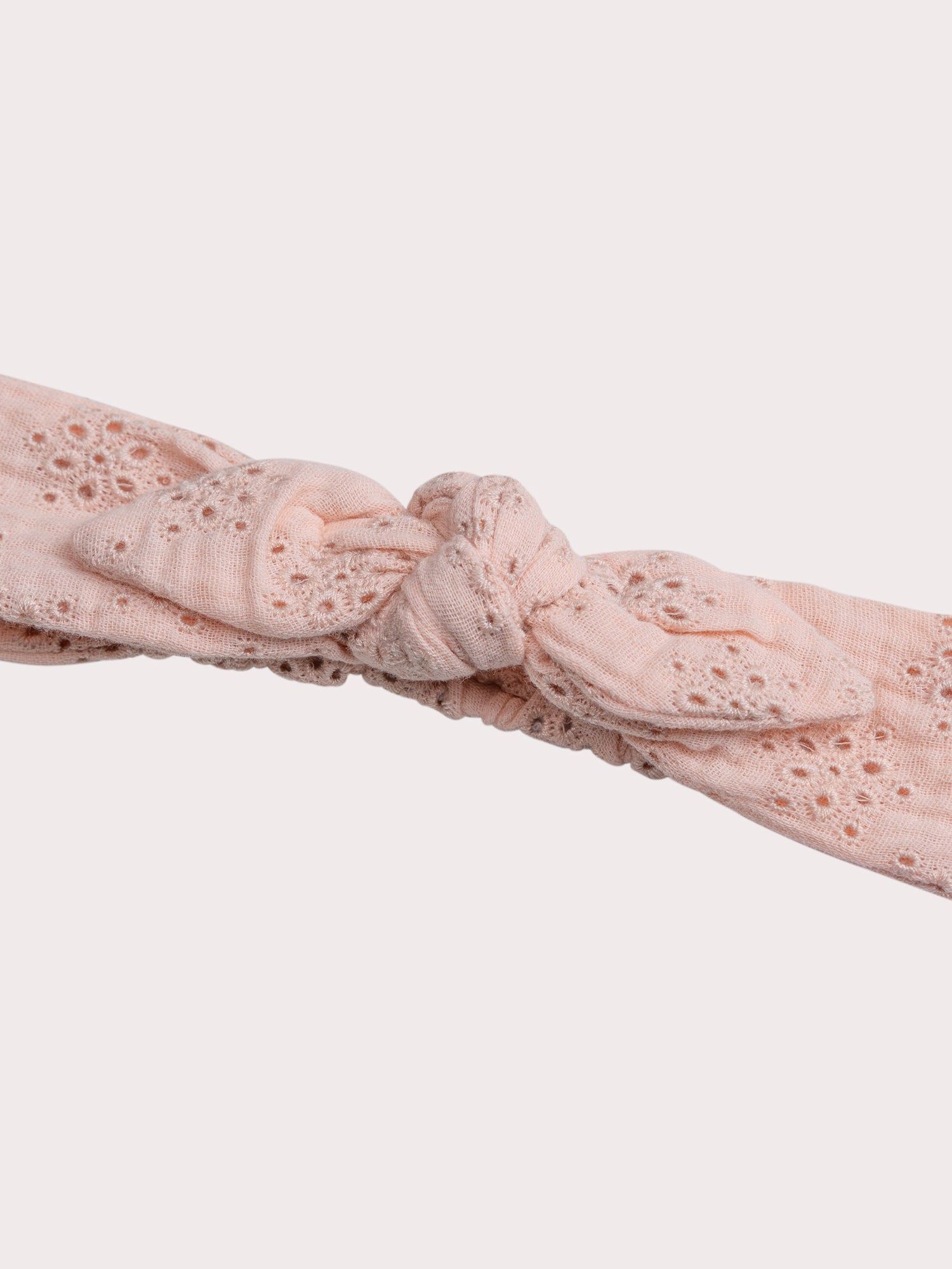 Bandeau brodé rose pour bébé fille