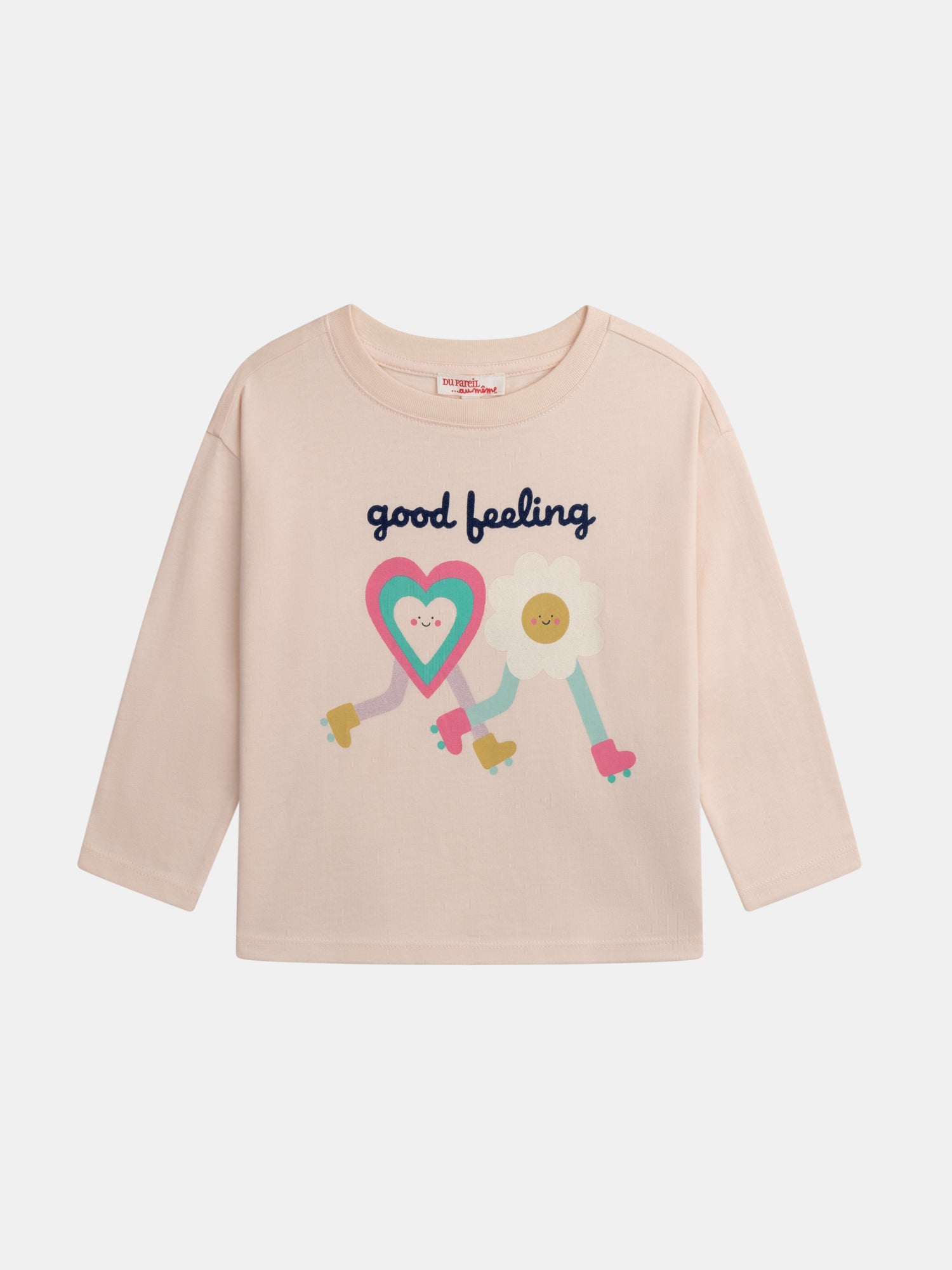 T-shirt À Manches Longues Good Feeling Pour - Fille - Du Pareil Au Même