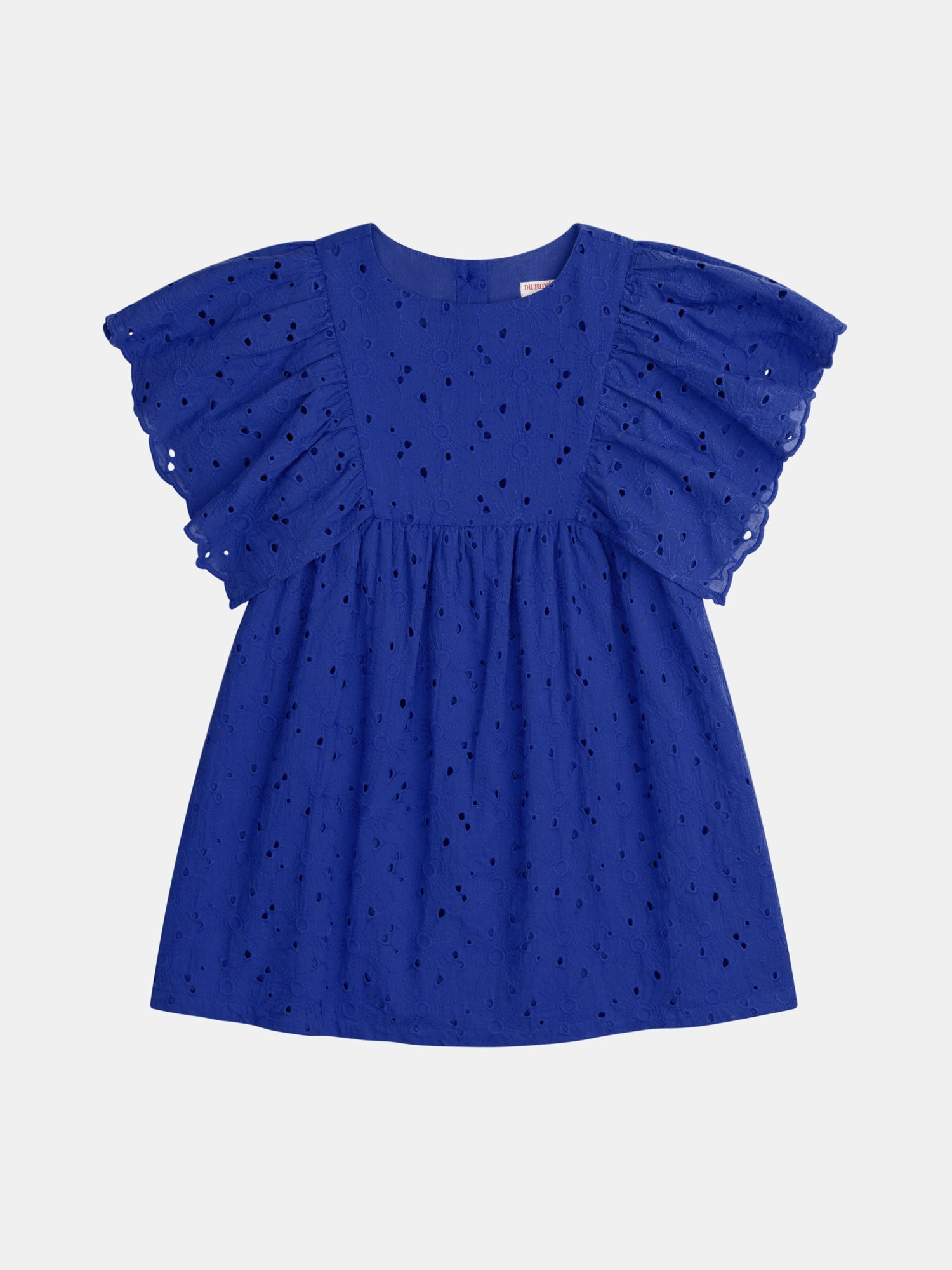 Robe Bleue À Broderie Anglaise Pour - Fille - Du Pareil Au Même
