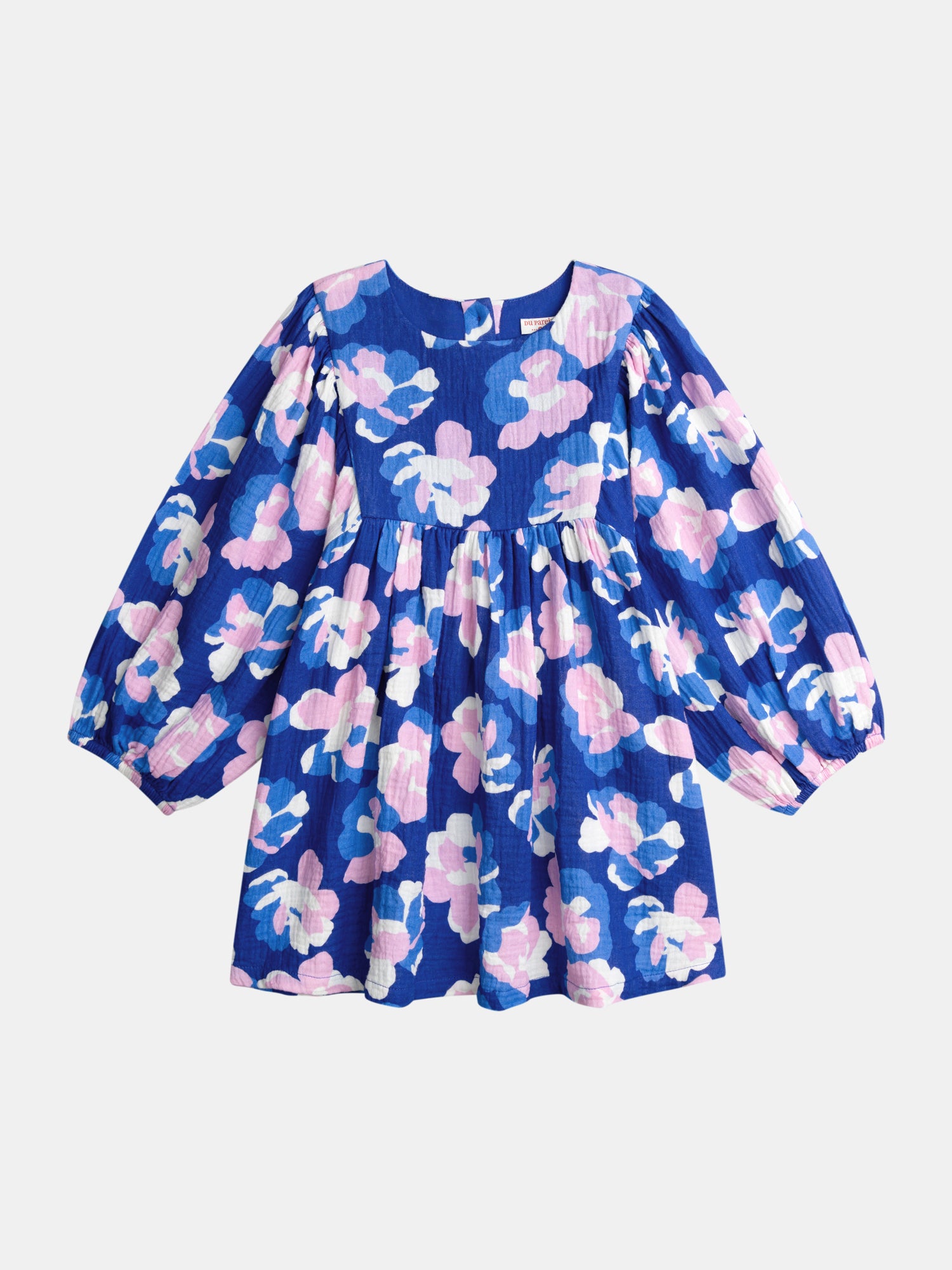 Robe Bleue Imprimé Floral Pour - Fille - Du Pareil Au Même