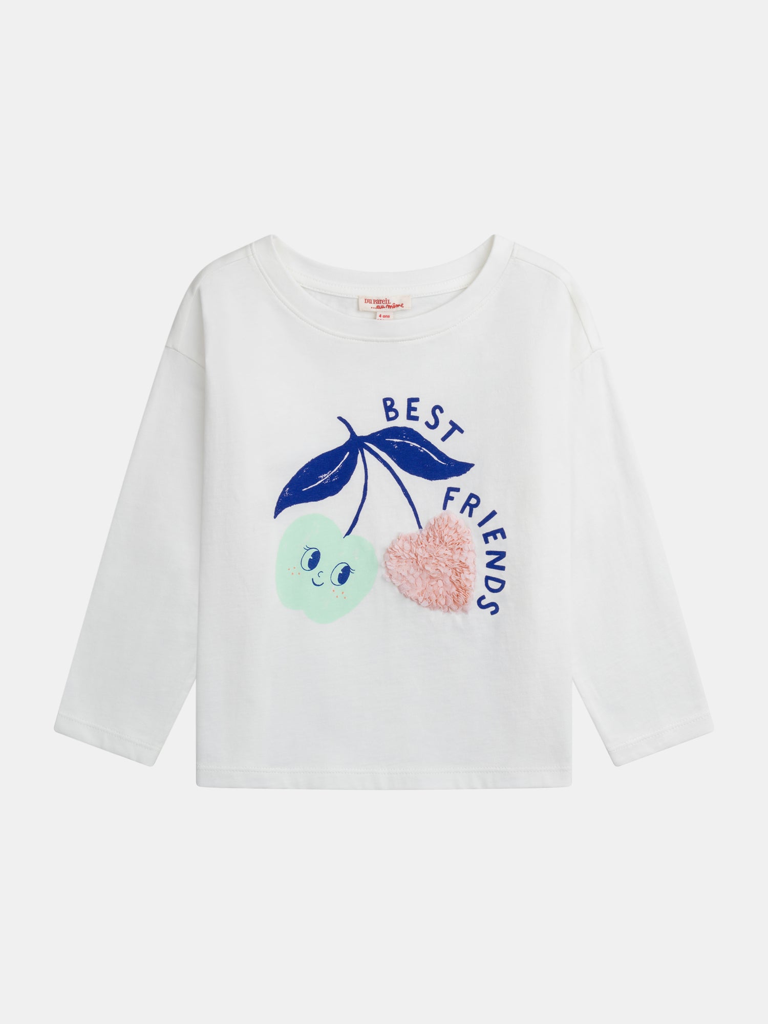T-shirt Manches Longues Animation Cerises Pour - Fille - Du Pareil Au Même