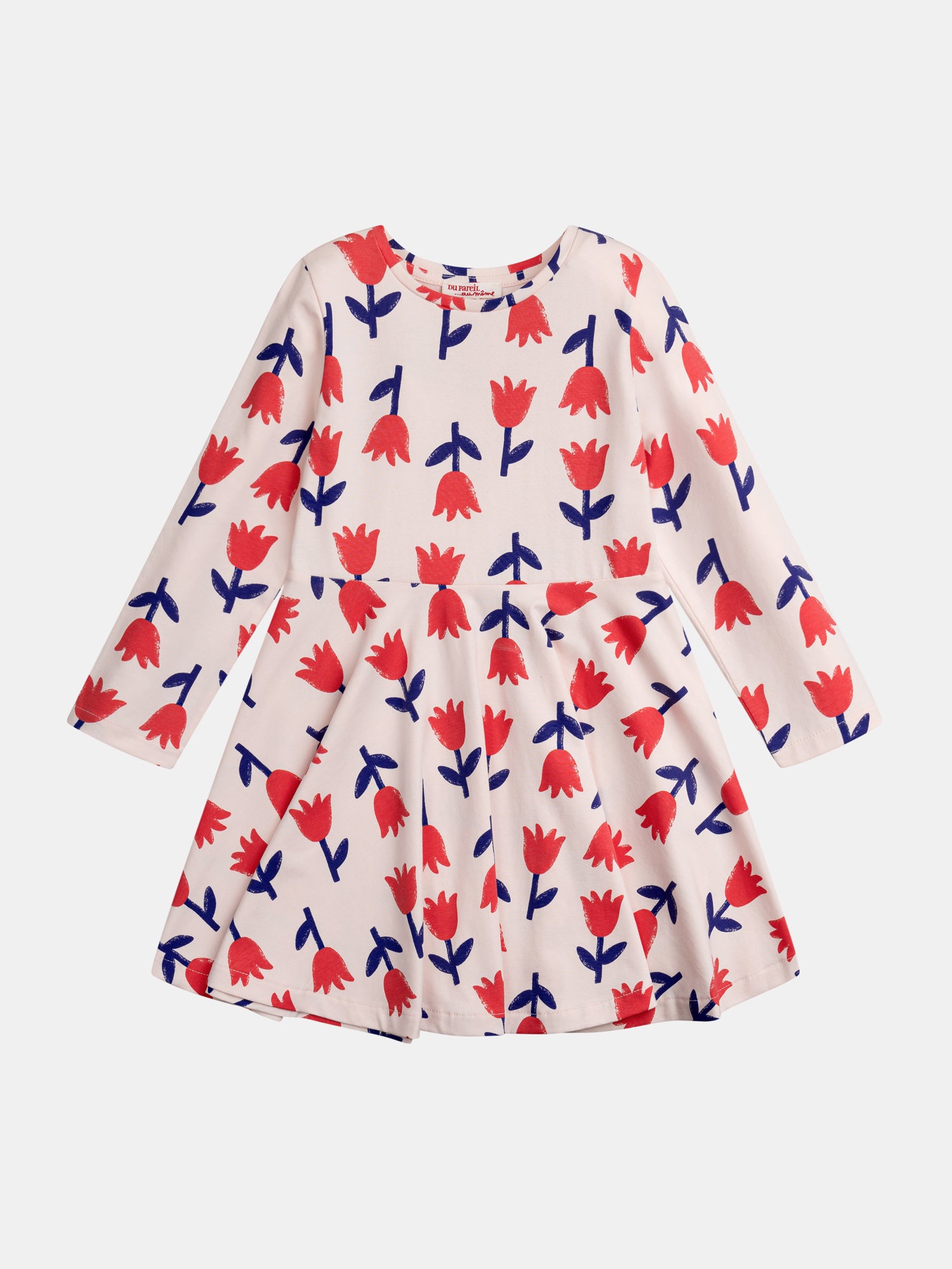 Robe Patineuse Manches Longues Imprimé Fleur Pour - Fille - Du Pareil Au Même
