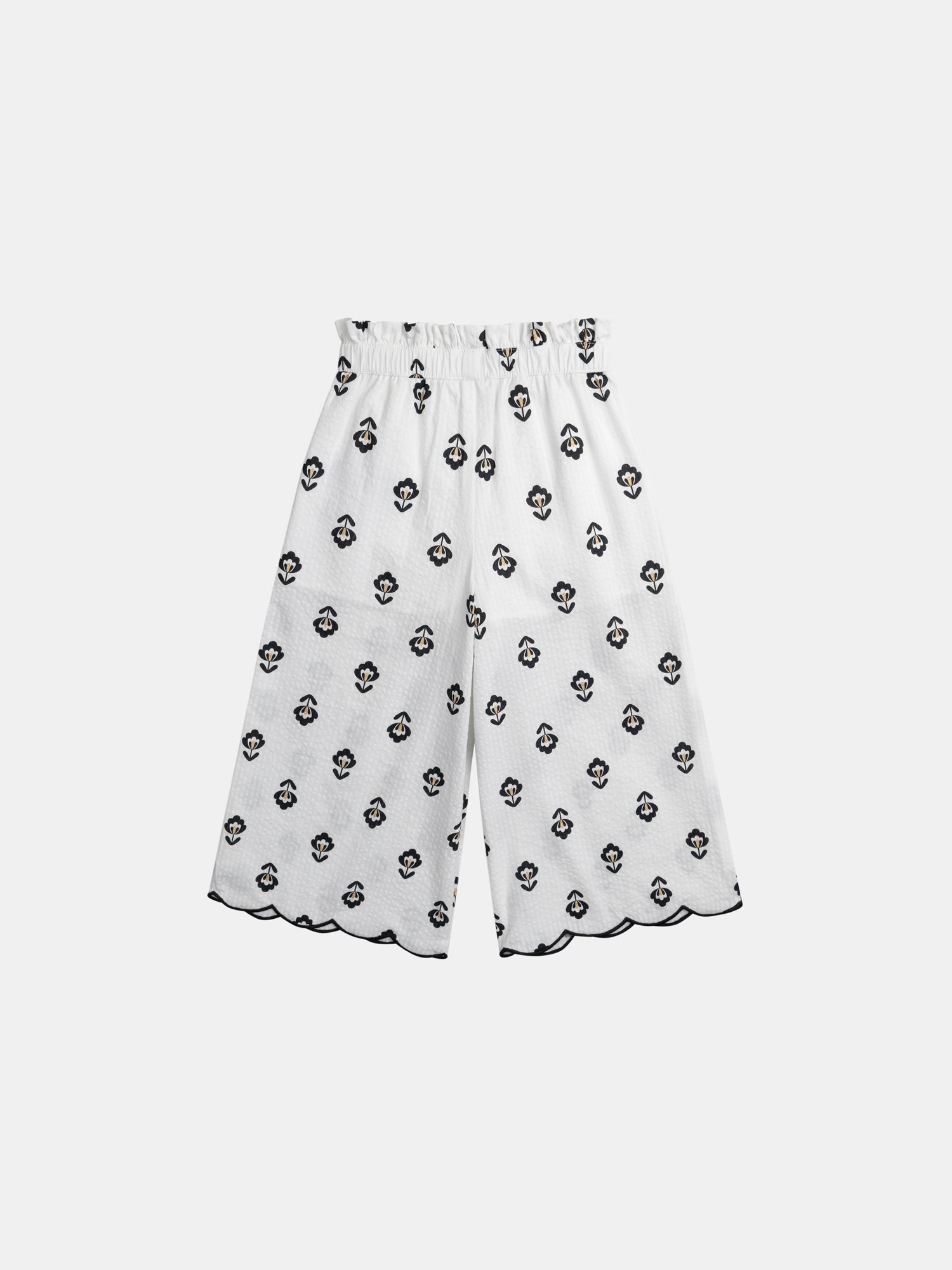 Pantalon Écrue À Imprimé Fleurs Pour - Fille - Du Pareil Au Même
