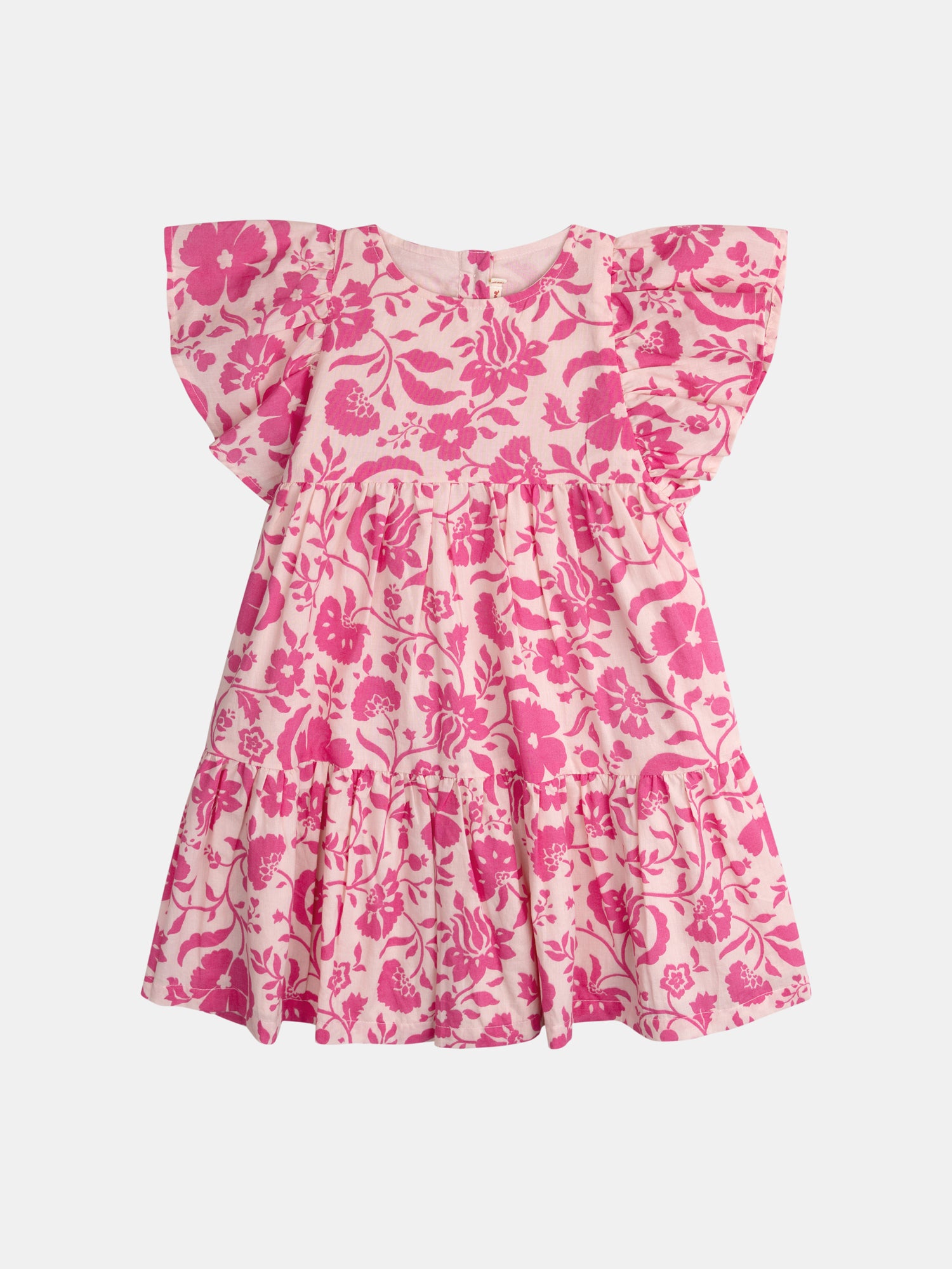 Robe Rose À Imprimé Floral Pour - Fille - Du Pareil Au Même