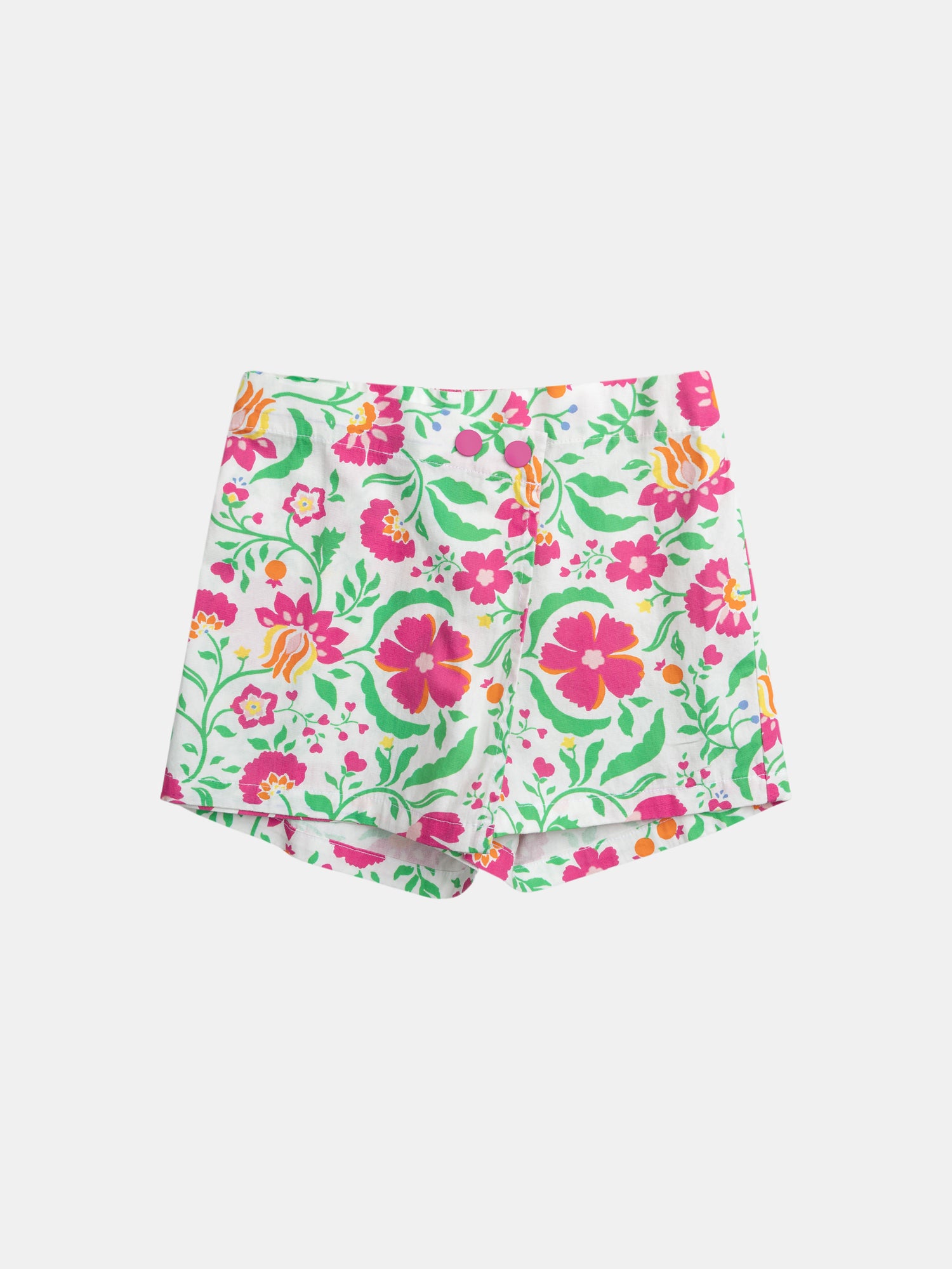 Short Blanc À Imprimé Floral Pour - Fille - Du Pareil Au Même