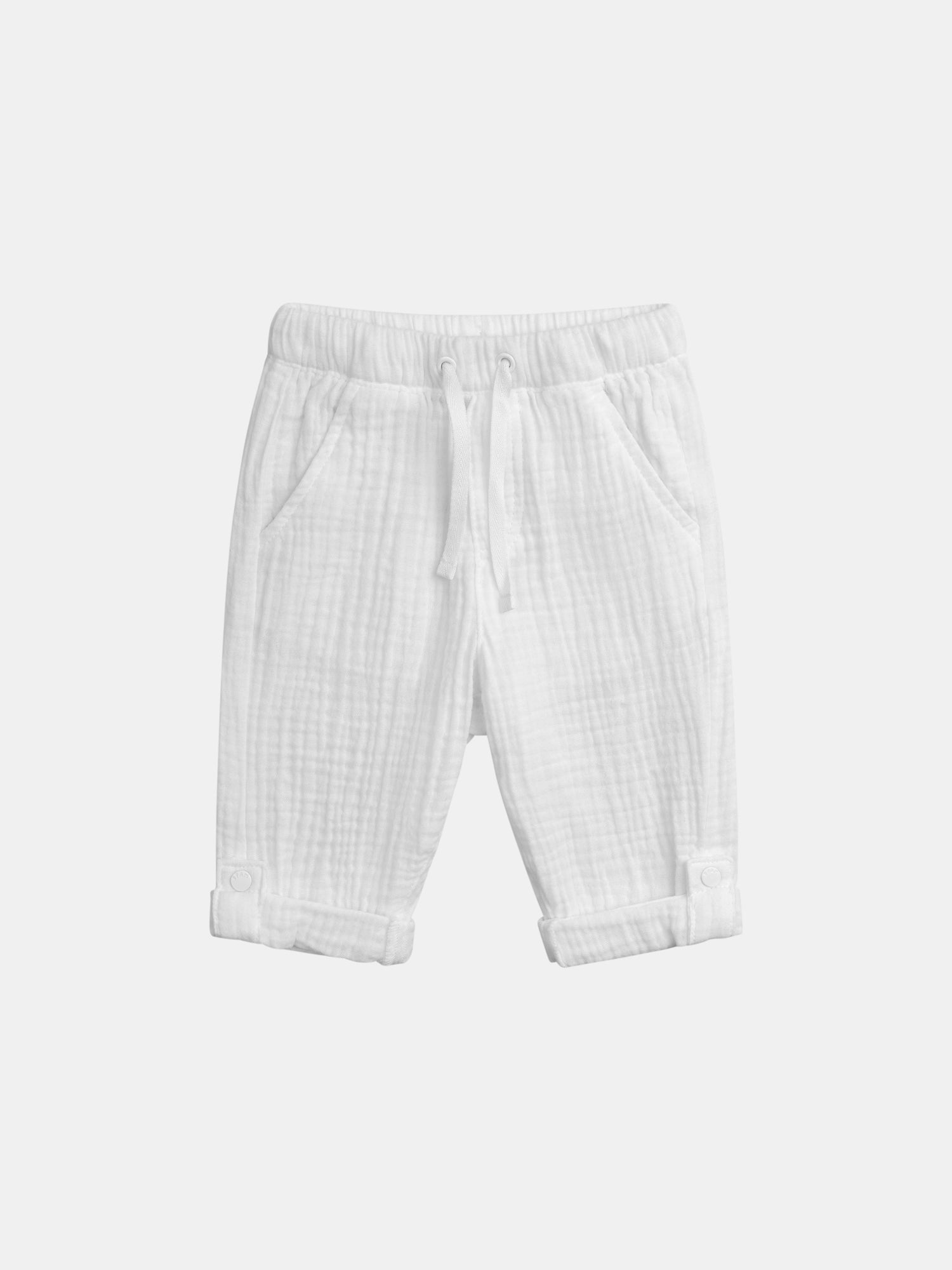 Pantalon Écru Avec Revers Ajustables Pour pour Bébé - Garçon - Du Pareil Au Même