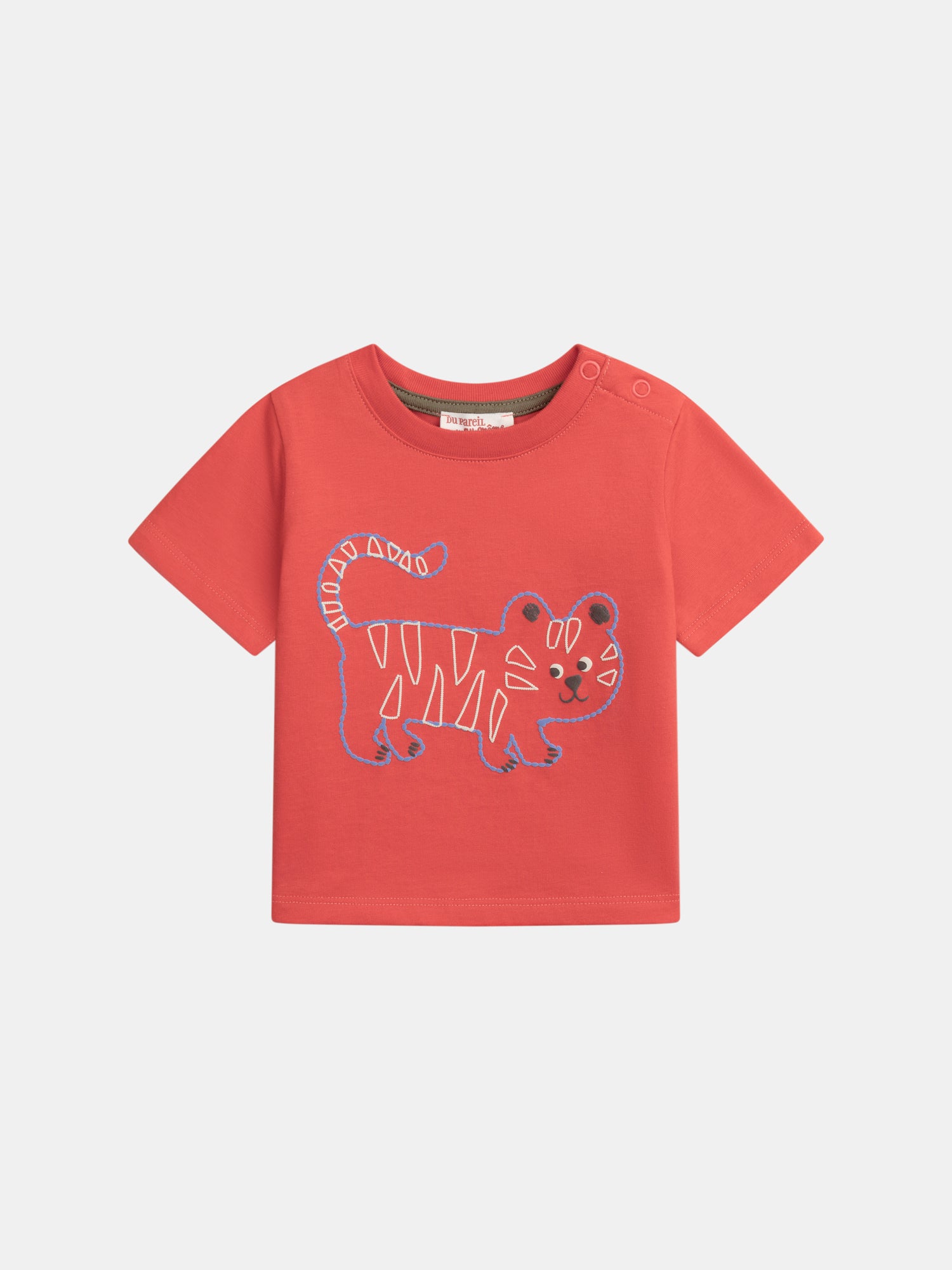 Tee-shirt Rouge À Motif "tigre" Pour Bébé Garçon - 9 mois - Du Pareil Au Même