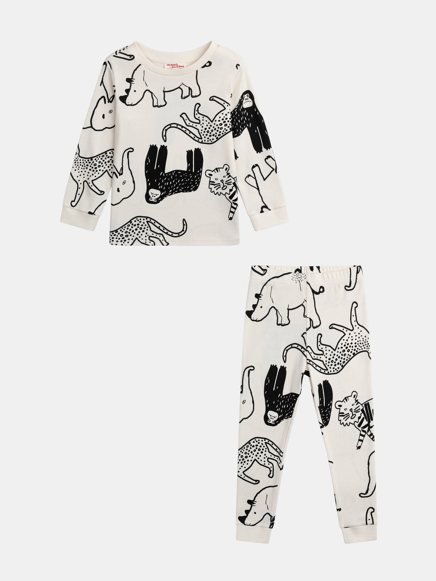 Pyjama Avec Imprimé Intégral "wild Safari" Pour pour Enfant - Garçon - Du Pareil Au Même