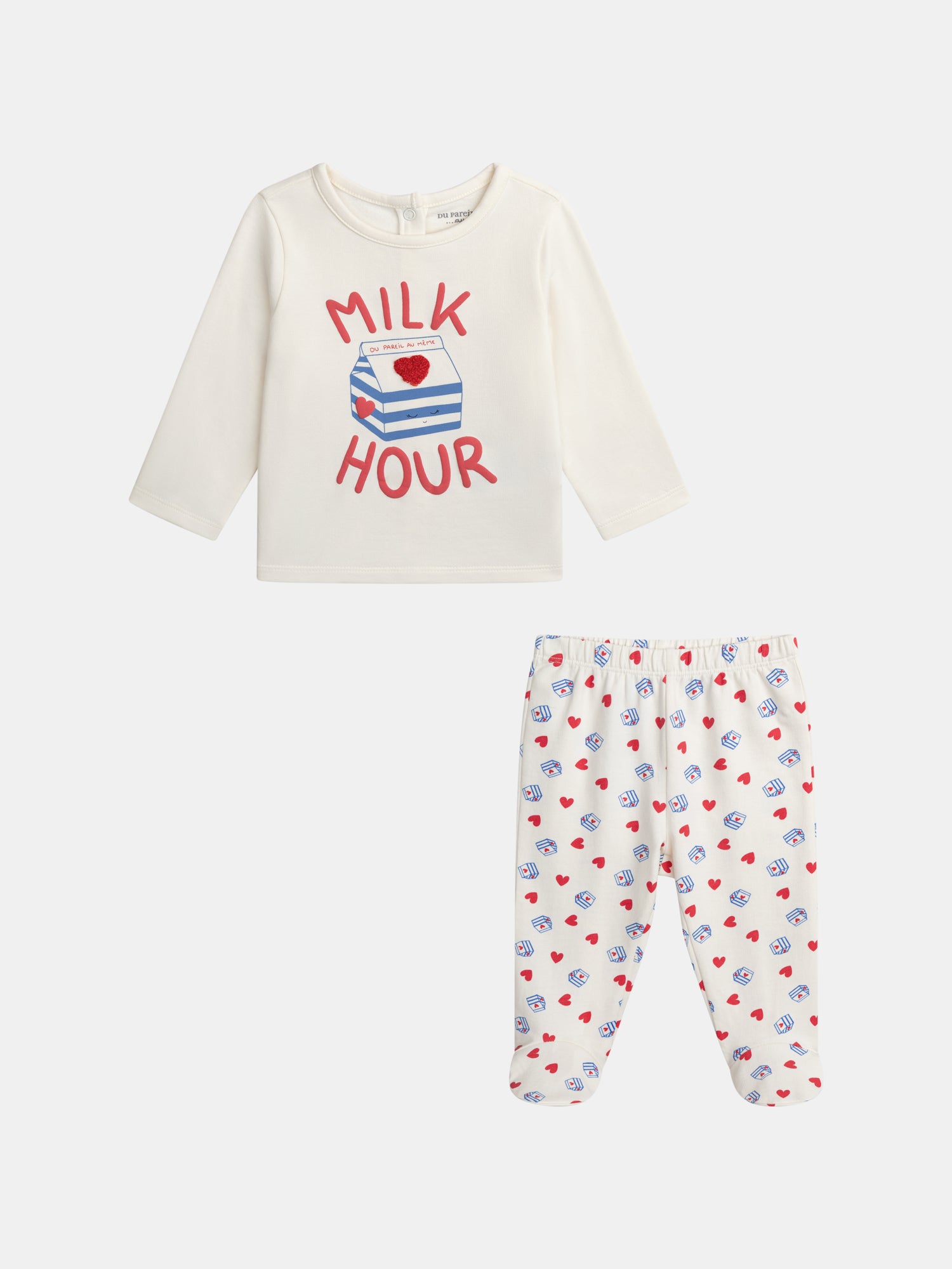 Pyjama "milk Hour" Pour pour Bébé - Fille - Du Pareil Au Même