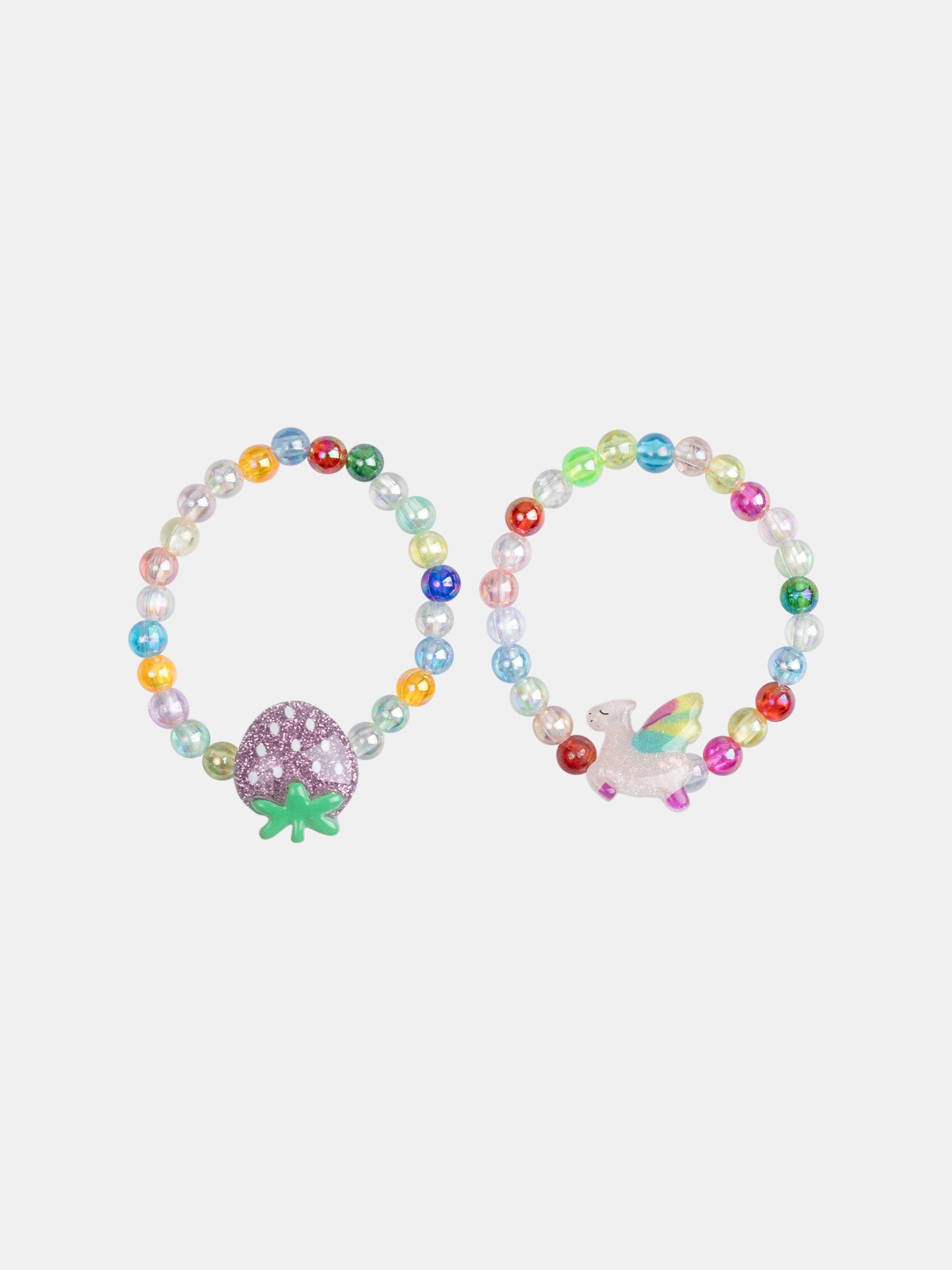Lot De 2 Bracelets Licorne Et Fraise Pour - Fille - Du Pareil Au Même