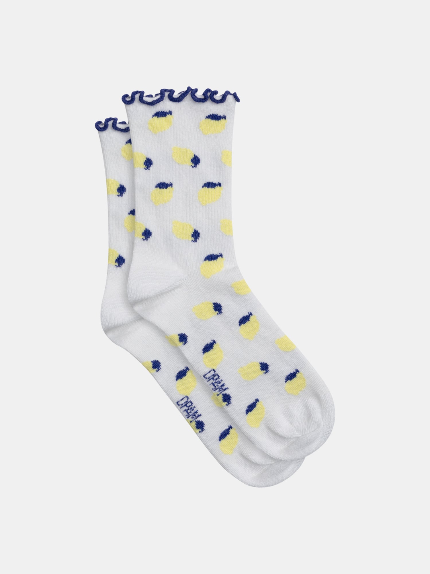 Chaussettes Écru À Motifs Citrons Pour - Fille - Du Pareil Au Même