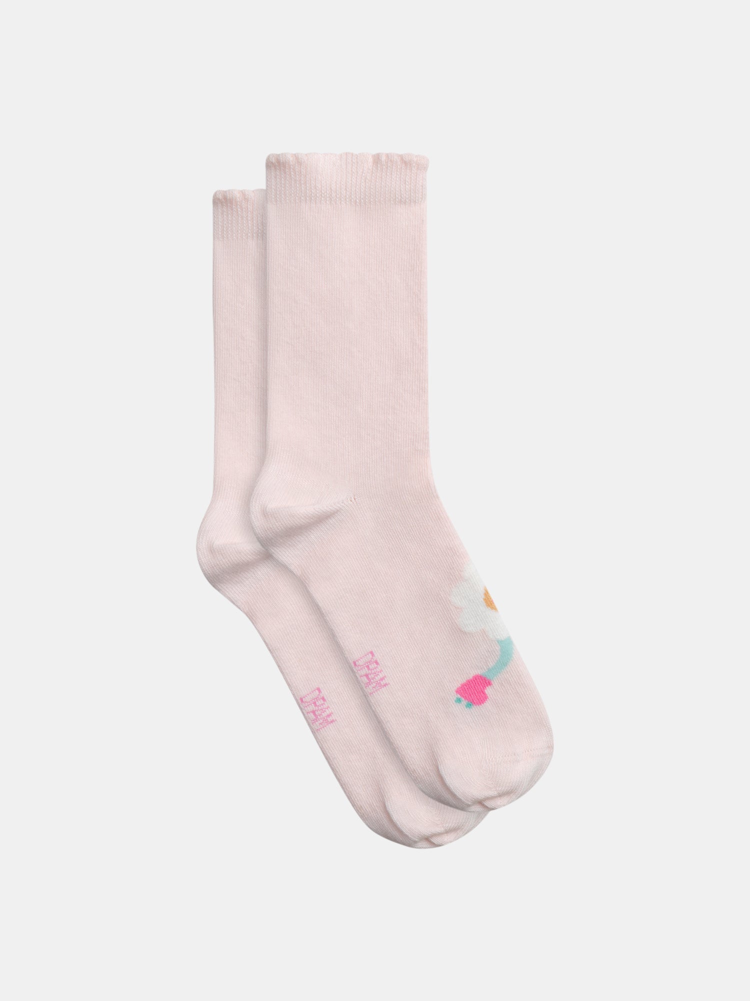 Chaussettes Roses Cœur Et Fleur Pour - Fille - Du Pareil Au Même