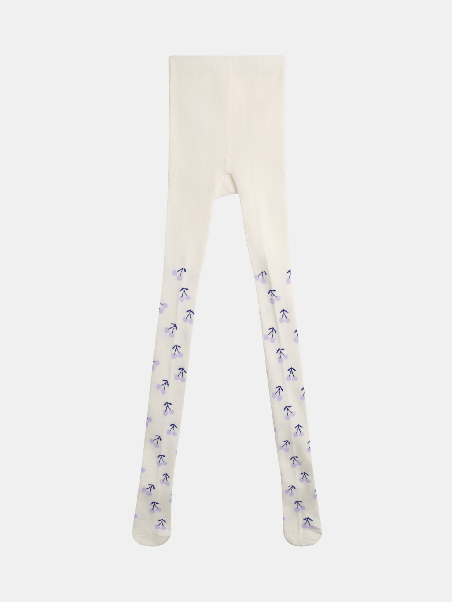 Collants Écru À Motif Cerises Pour - Fille - Du Pareil Au Même