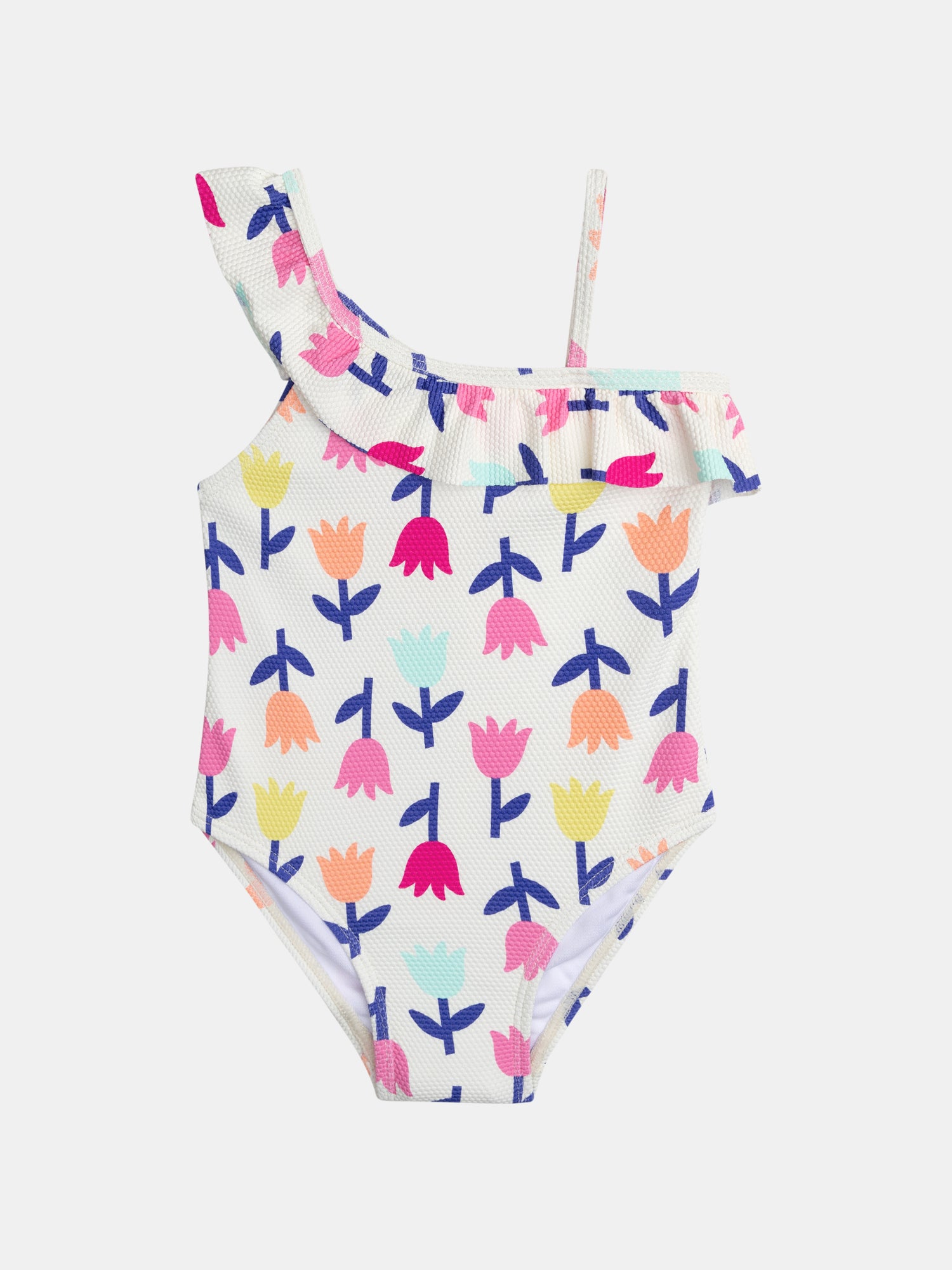 Maillot De Bain 1 Pièce Imprimé Tulipes Pour - Fille - Du Pareil Au Même