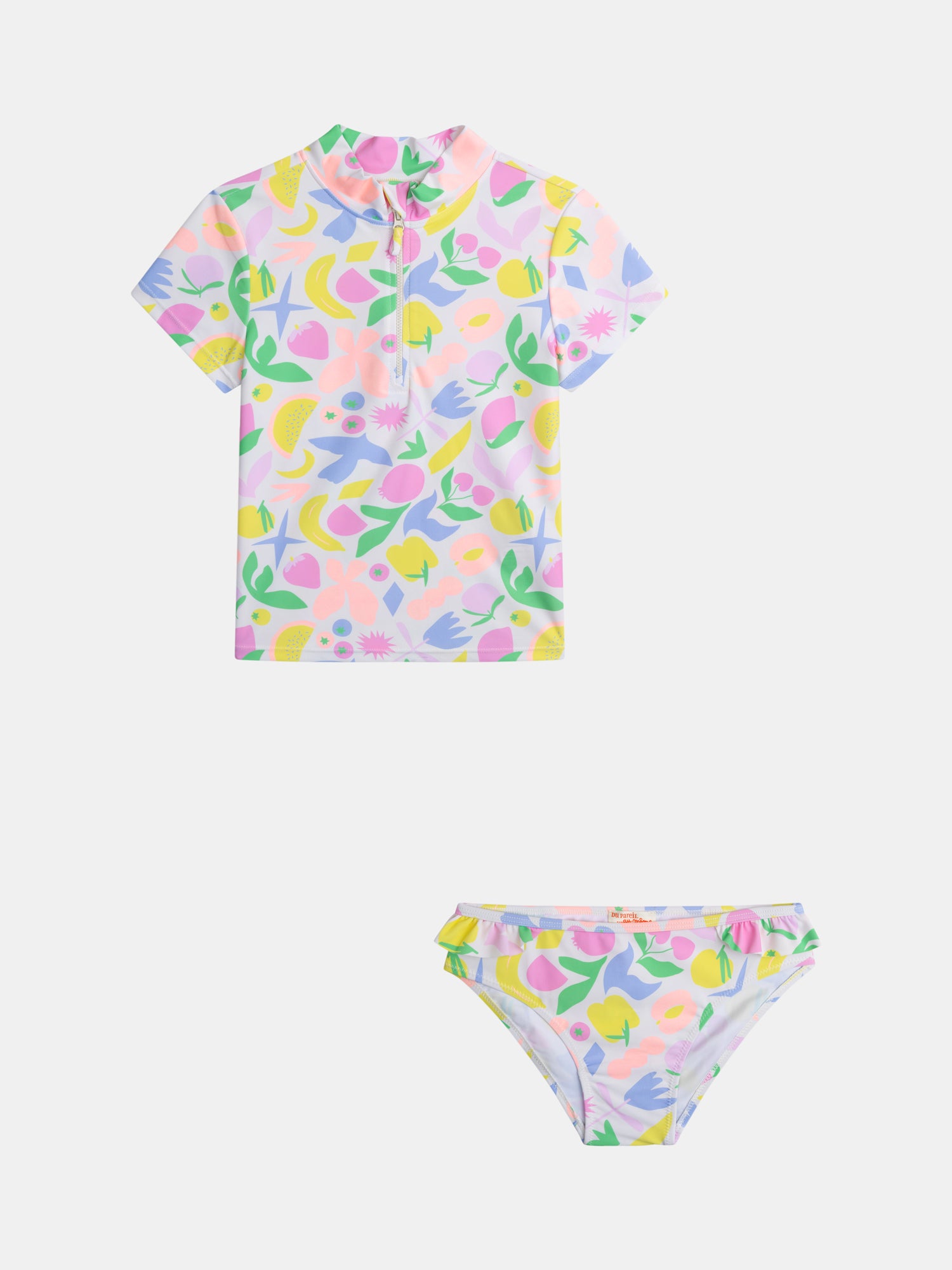 Ensemble De Bain Upf 50+ 2 Pièces Imprimé Coloré Pour - Fille - Du Pareil Au Même