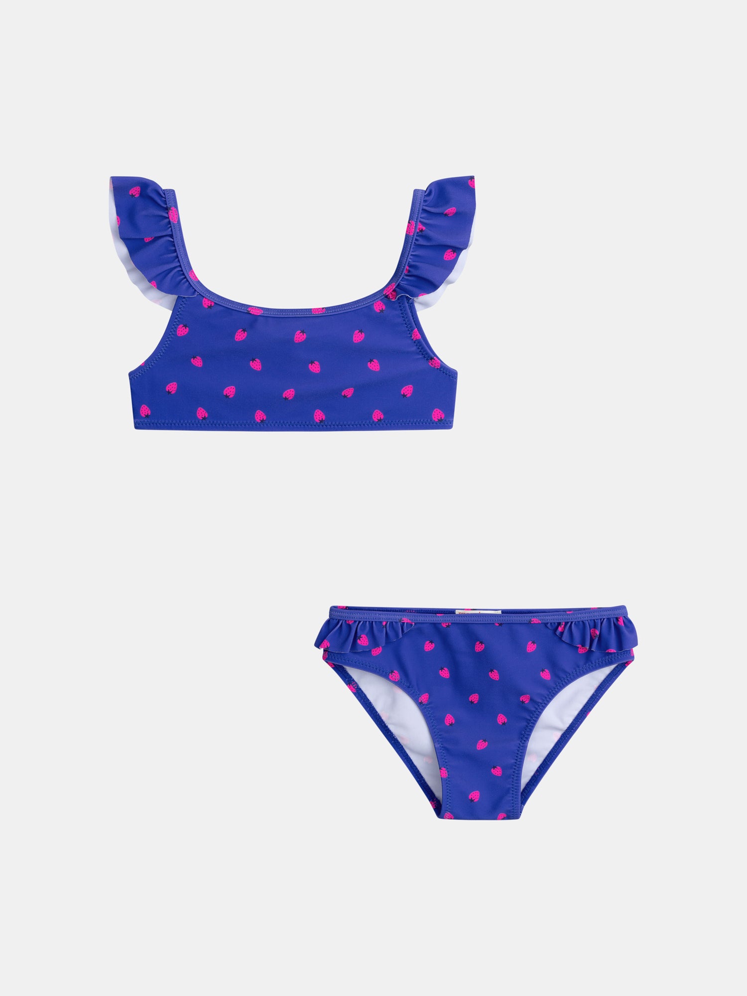 Maillot De Bain Bleu 2 Pièces Imprimé Fraise Pour - Fille - Du Pareil Au Même