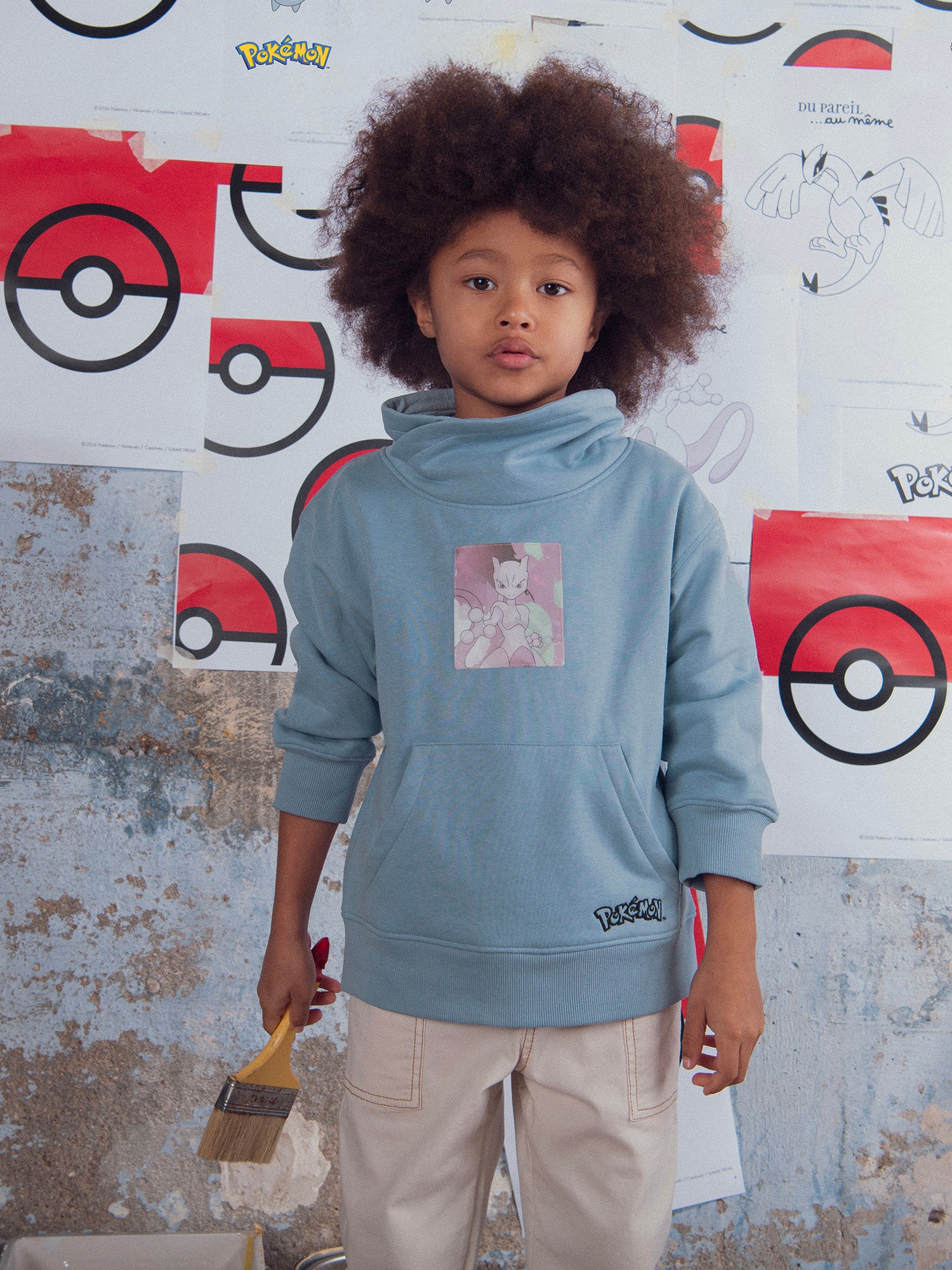 Sweat Bleu Badge Pokémon Mewtwo - 8 ans - Garçon - Du Pareil Au Même